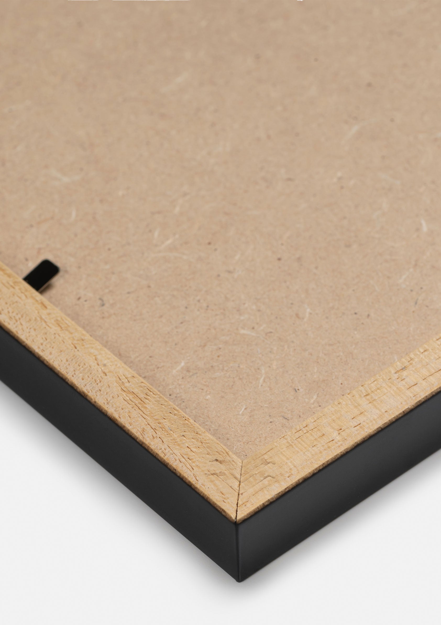 Marco de madera maciza A4 Negro