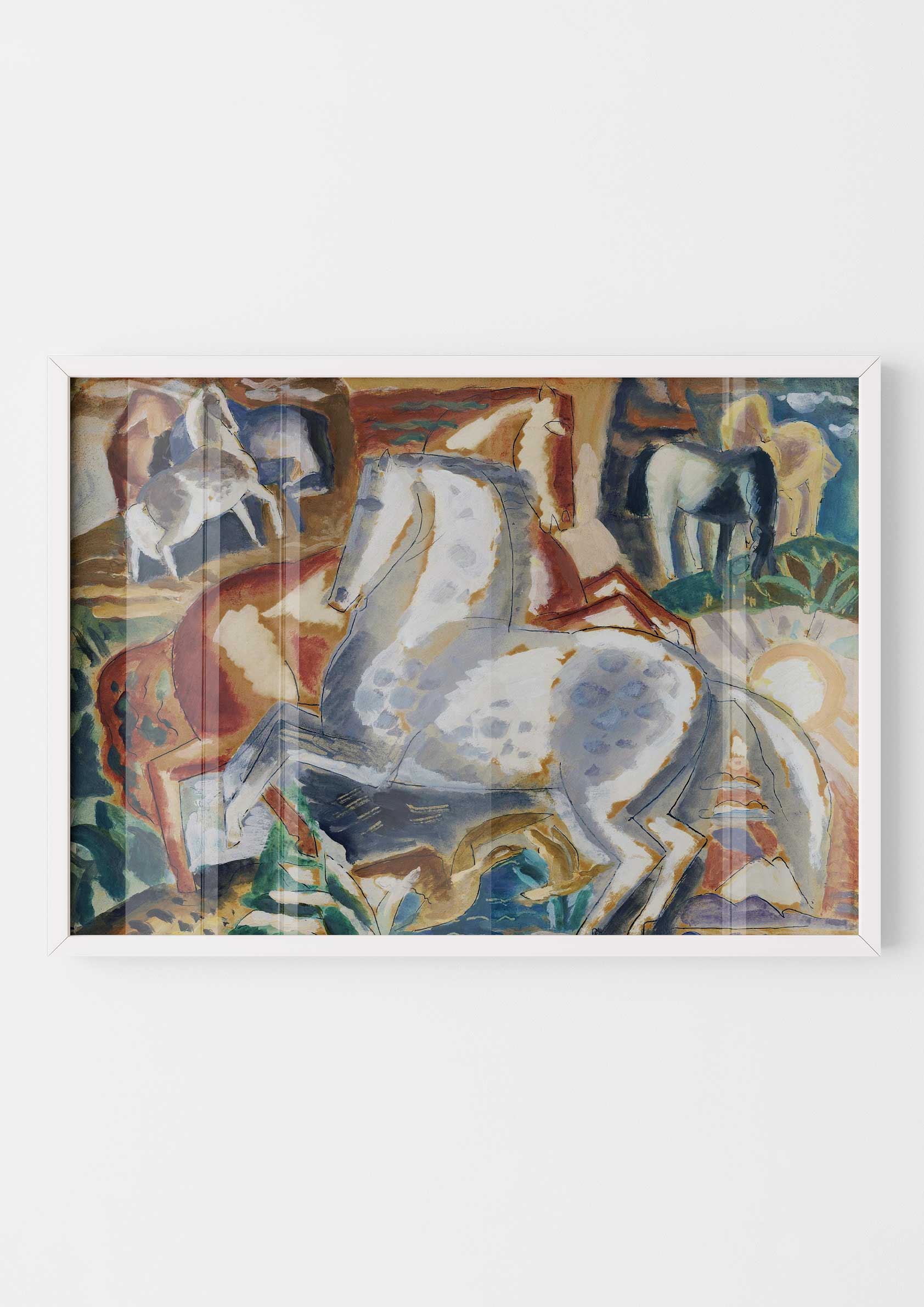 Leo Gestel - Horses in Landscape