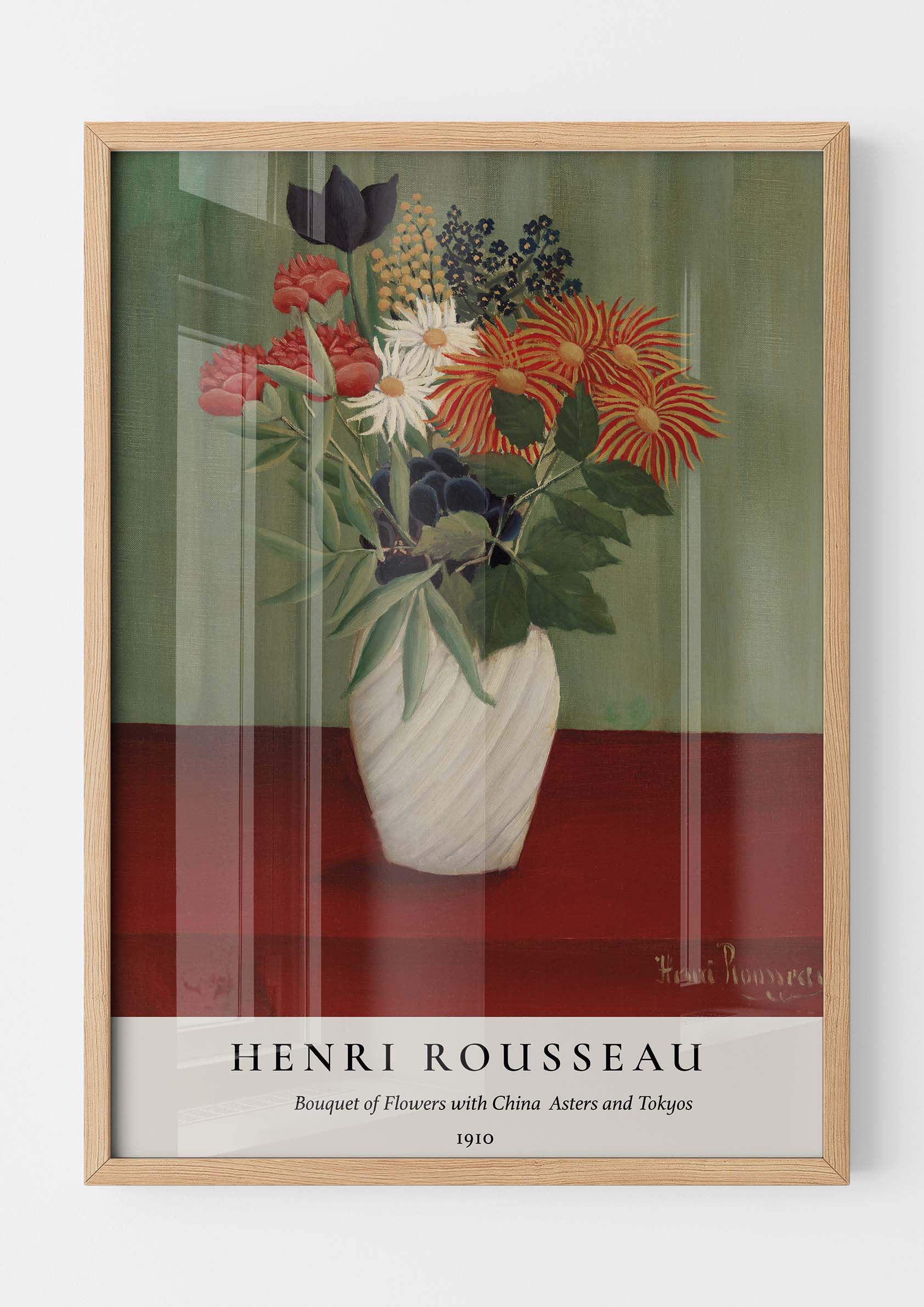 Henri Rousseau - Bouquet of Flowers with China Asters and Tokyos