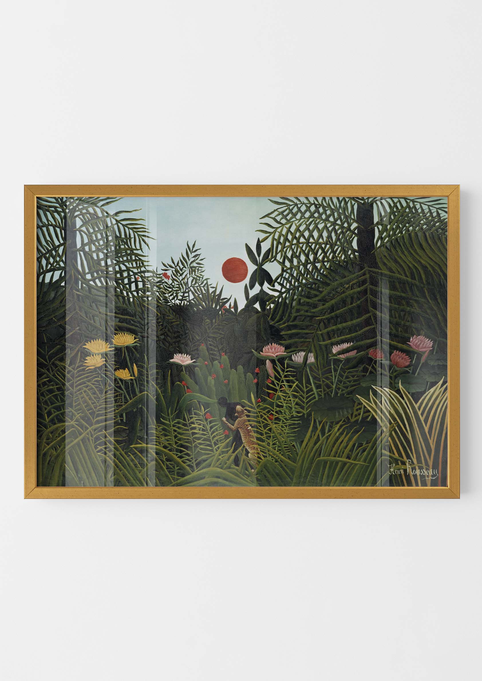 Henri Rousseau - Forêt Vierge au Soleil Couchant
