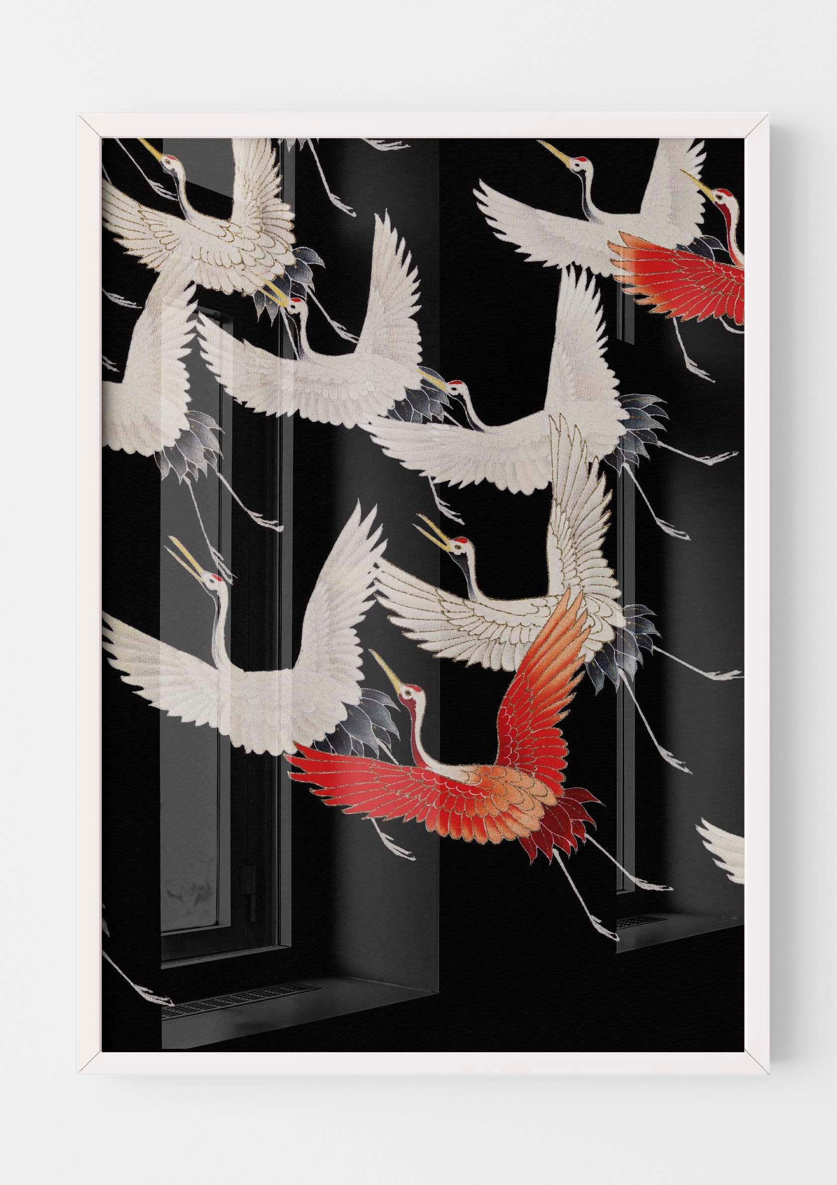 Myriad of Flying Cranes