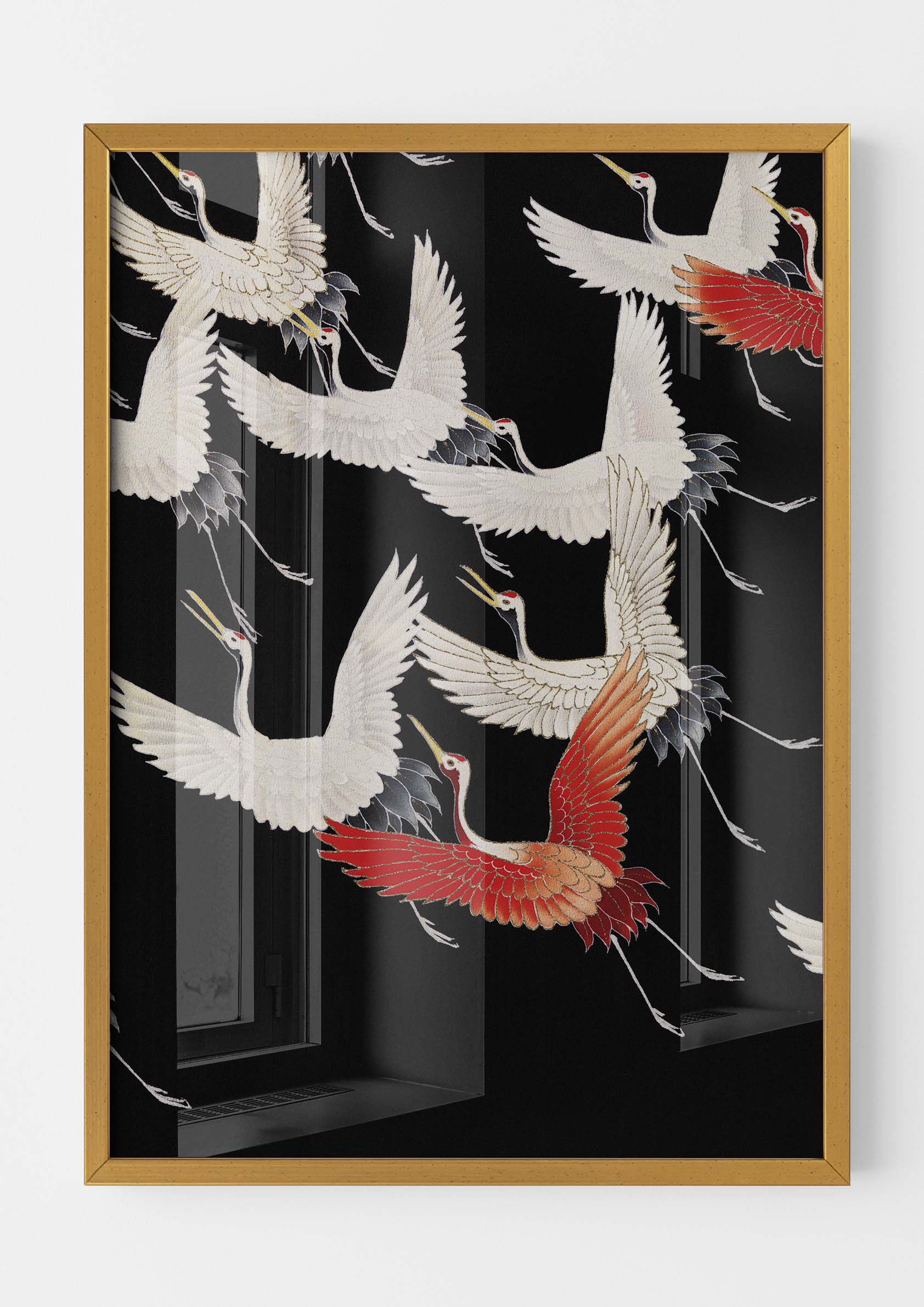Myriad of Flying Cranes