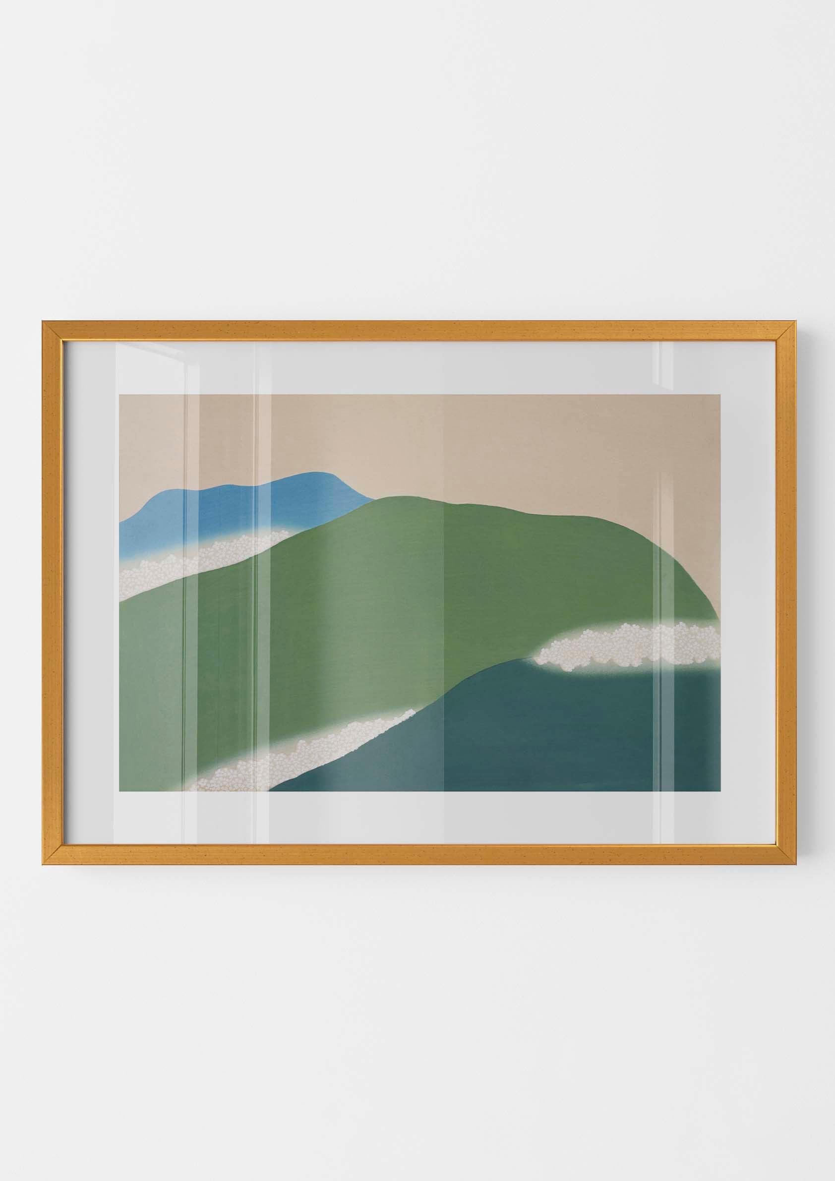 Kamisaka Sekka - Green Mountains from Momoyogusa