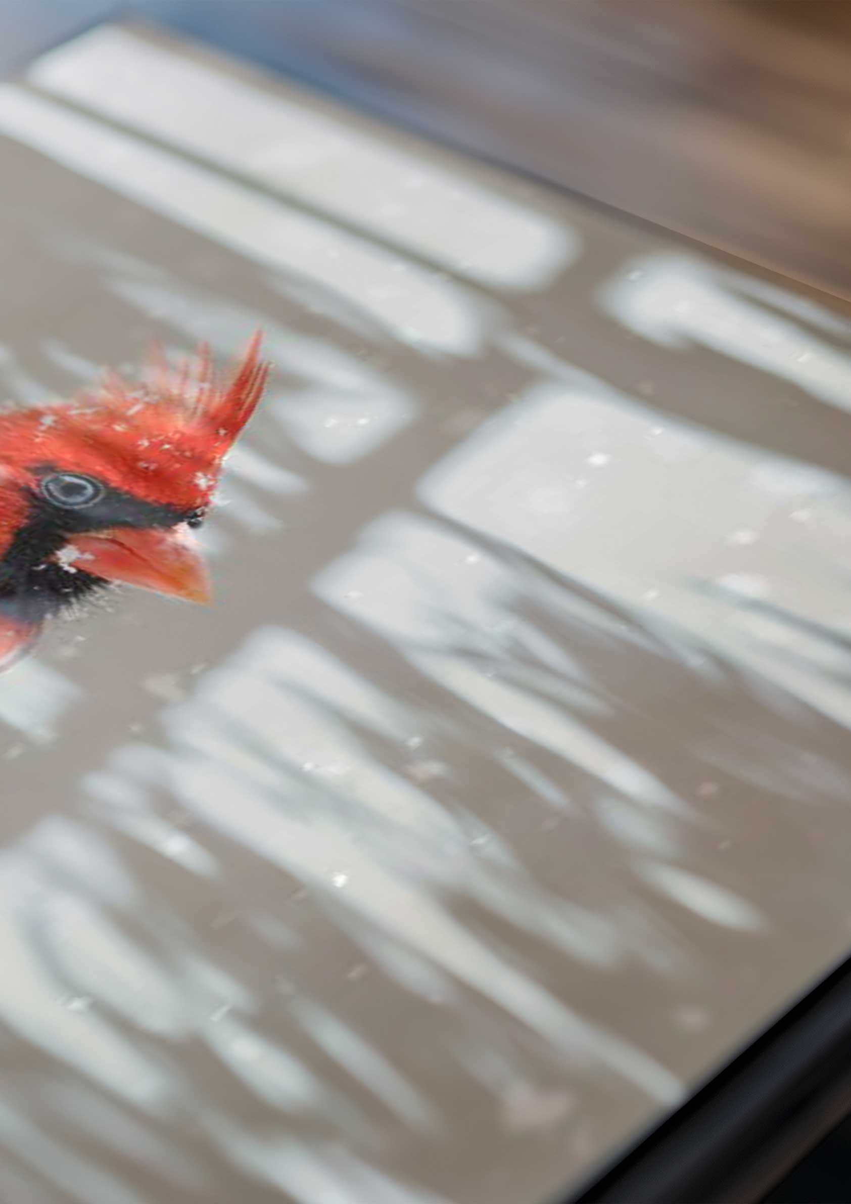 Cardinal in the Snow