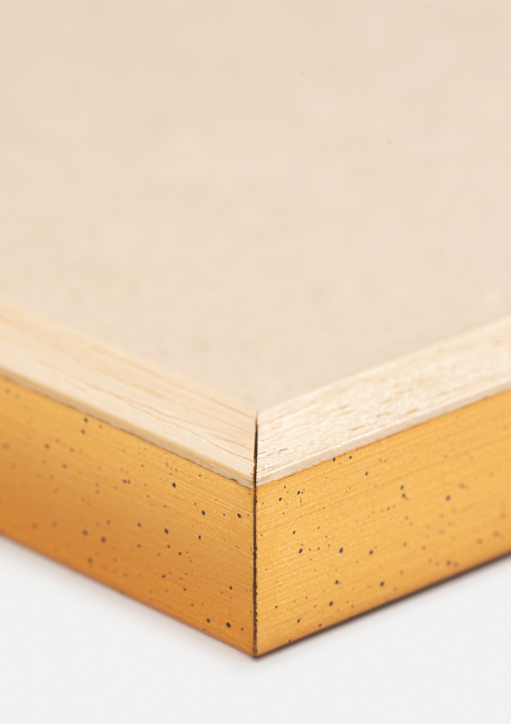 Marco de madera maciza 30X30 Dorado