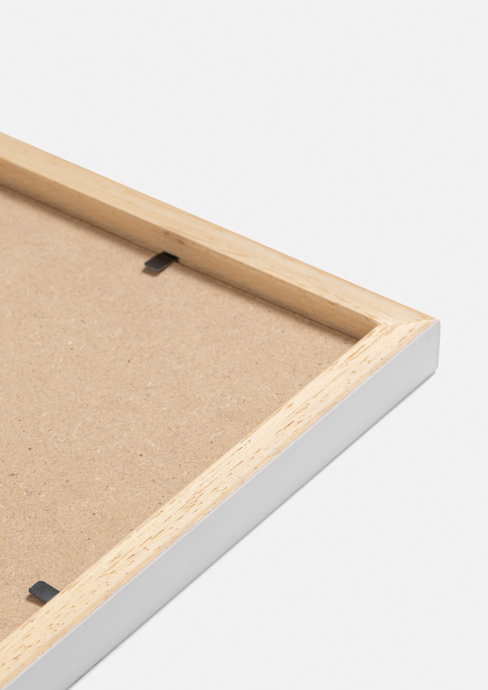 Cadre en bois massif A4 Blanc