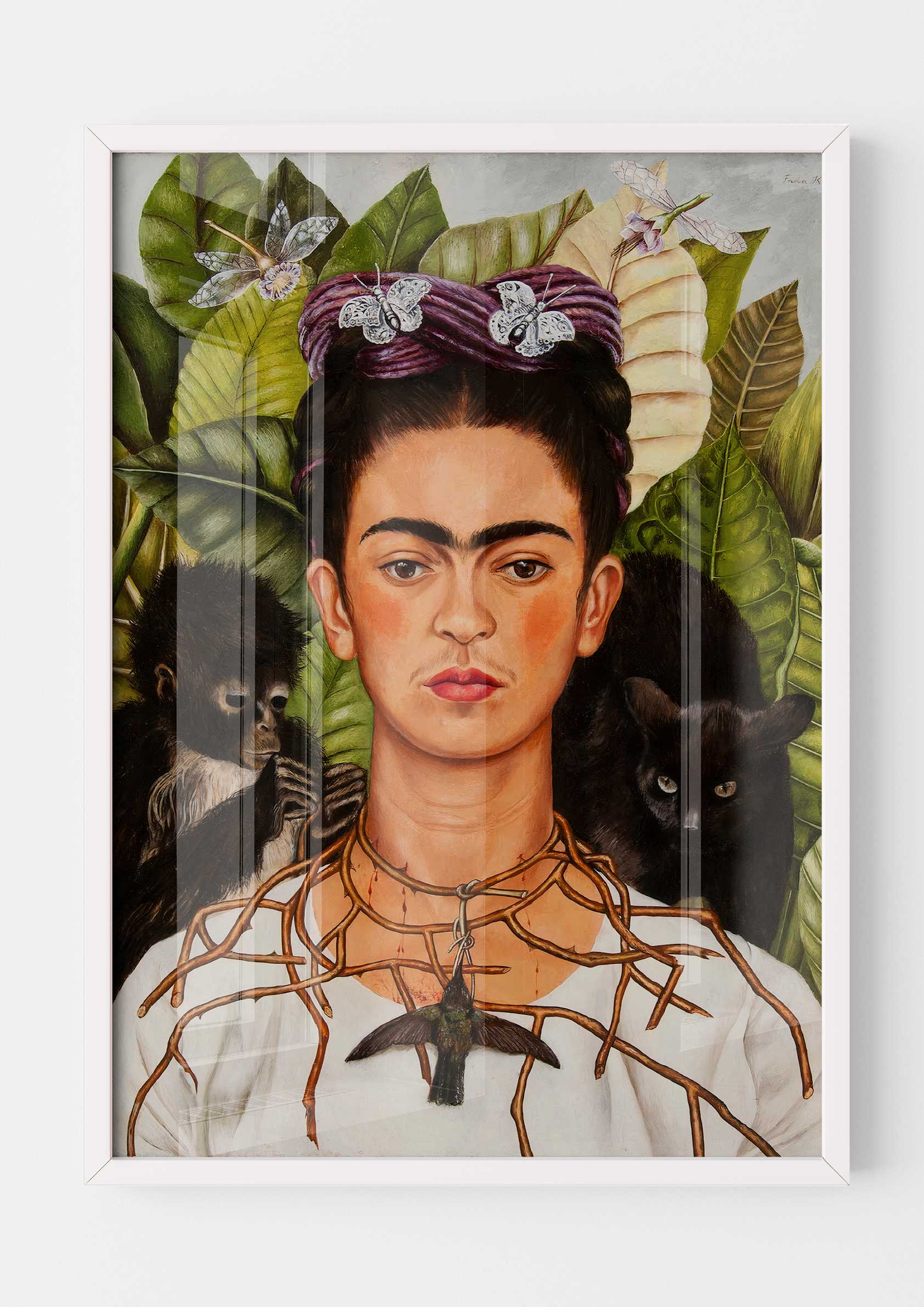 Frida Kahlo - Autoportrait au collier d'épines et colibri