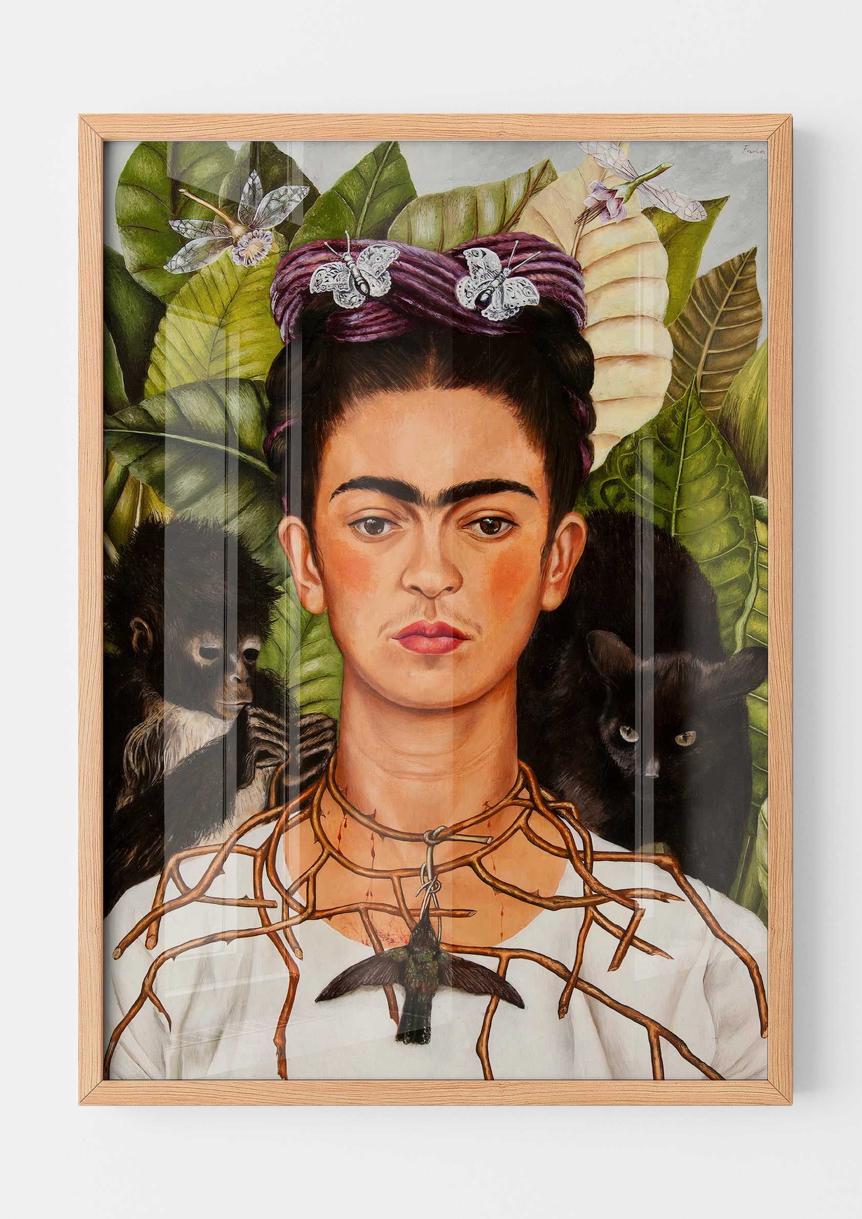 Frida Kahlo - Autoportrait au collier d'épines et colibri