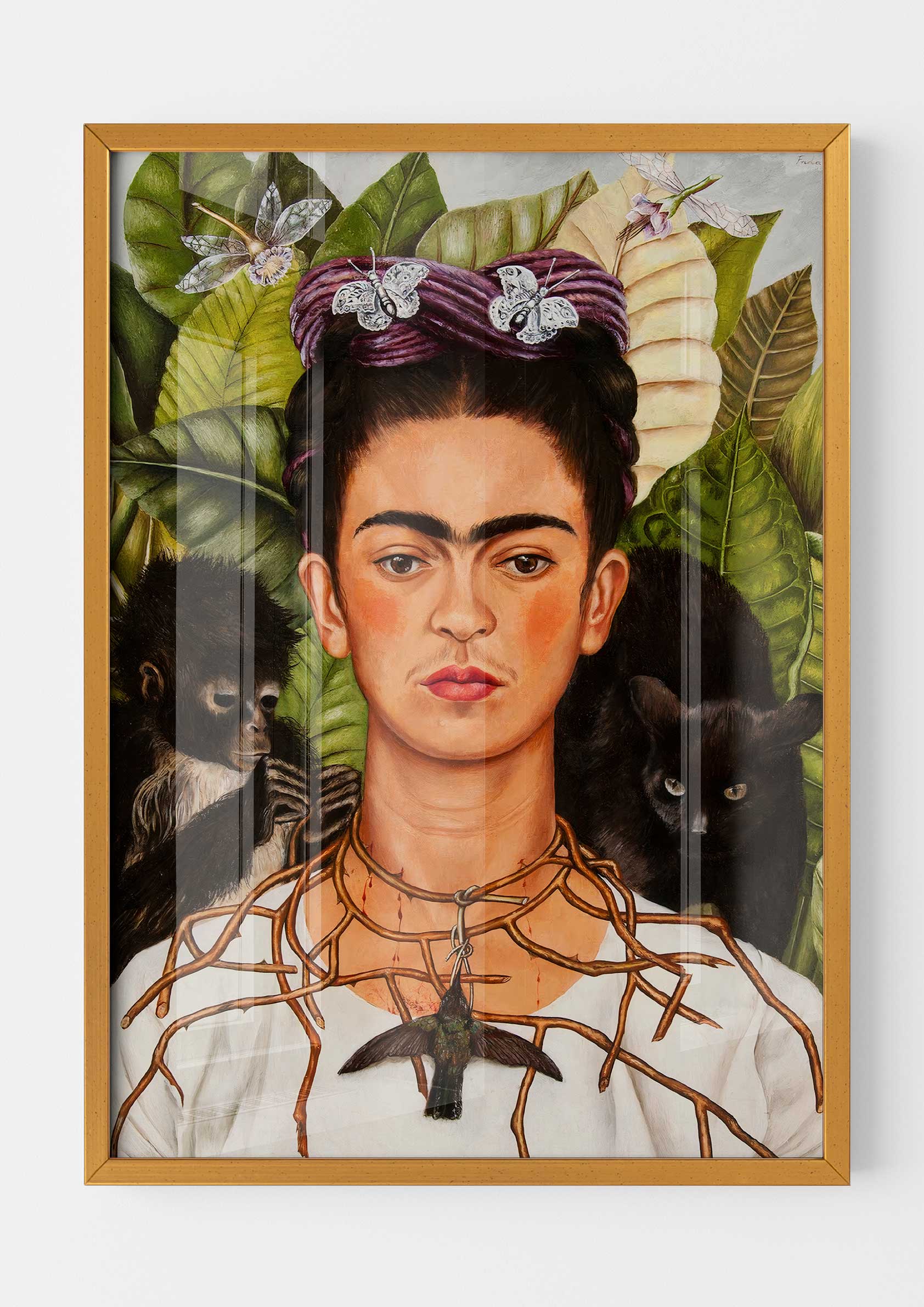Frida Kahlo - Autoportrait au collier d'épines et colibri