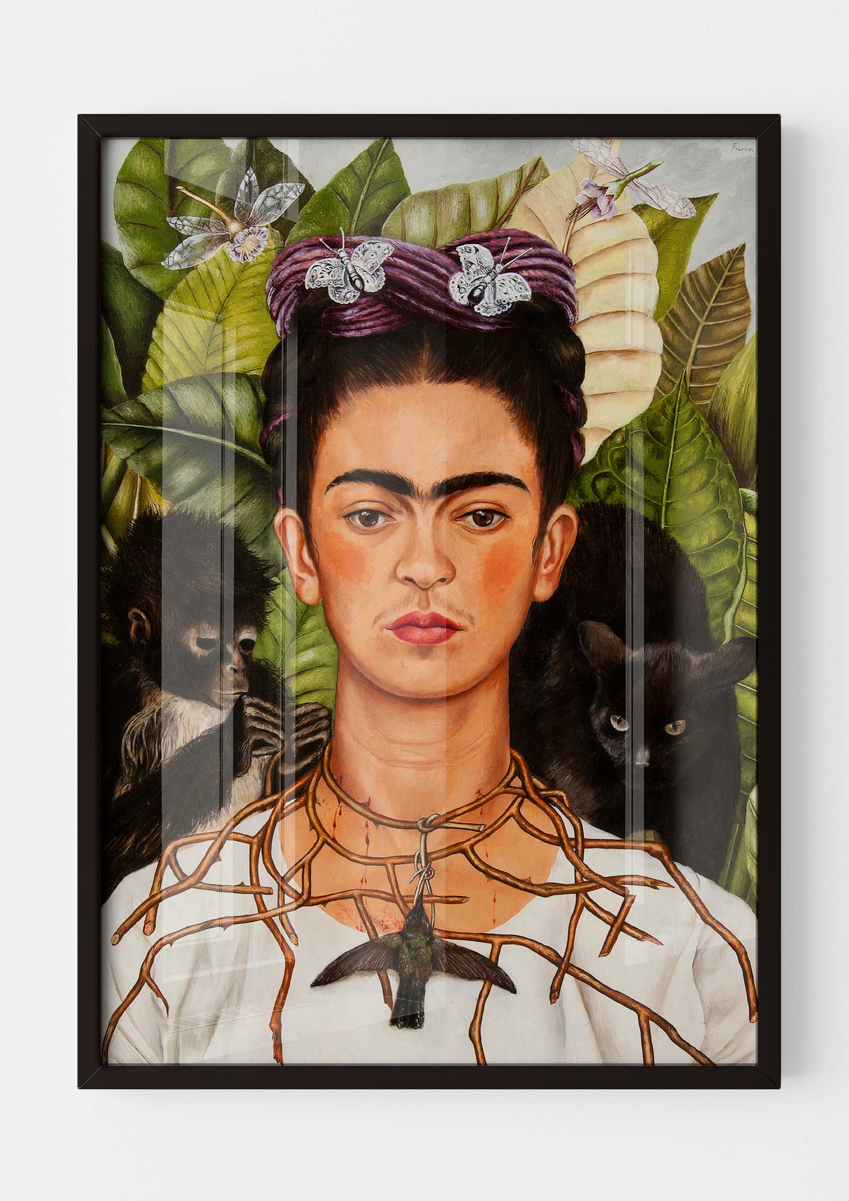 Frida Kahlo - Autoportrait au collier d'épines et colibri