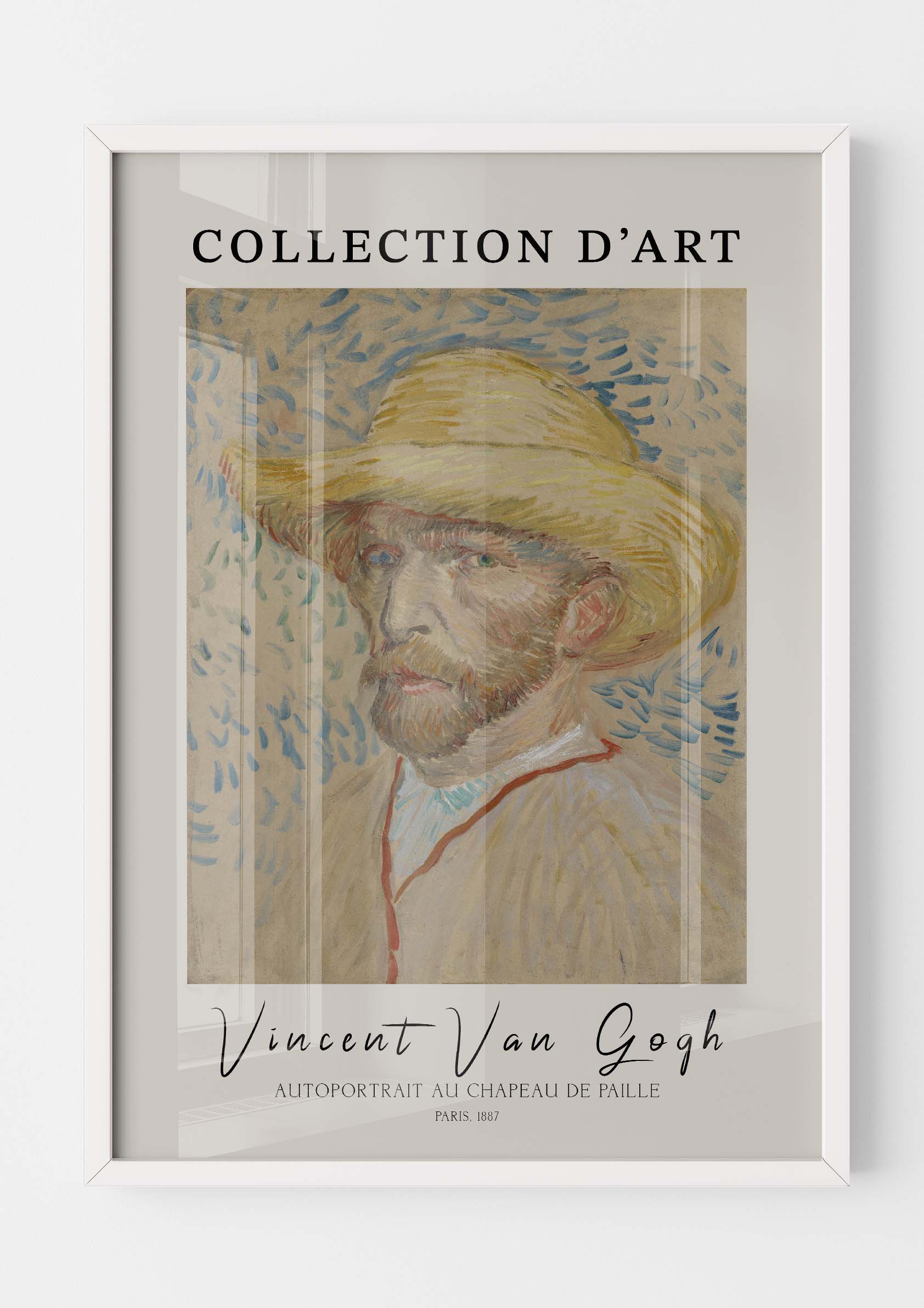 Vincent Van Gogh - Autoportrait au Chapeau de Paille