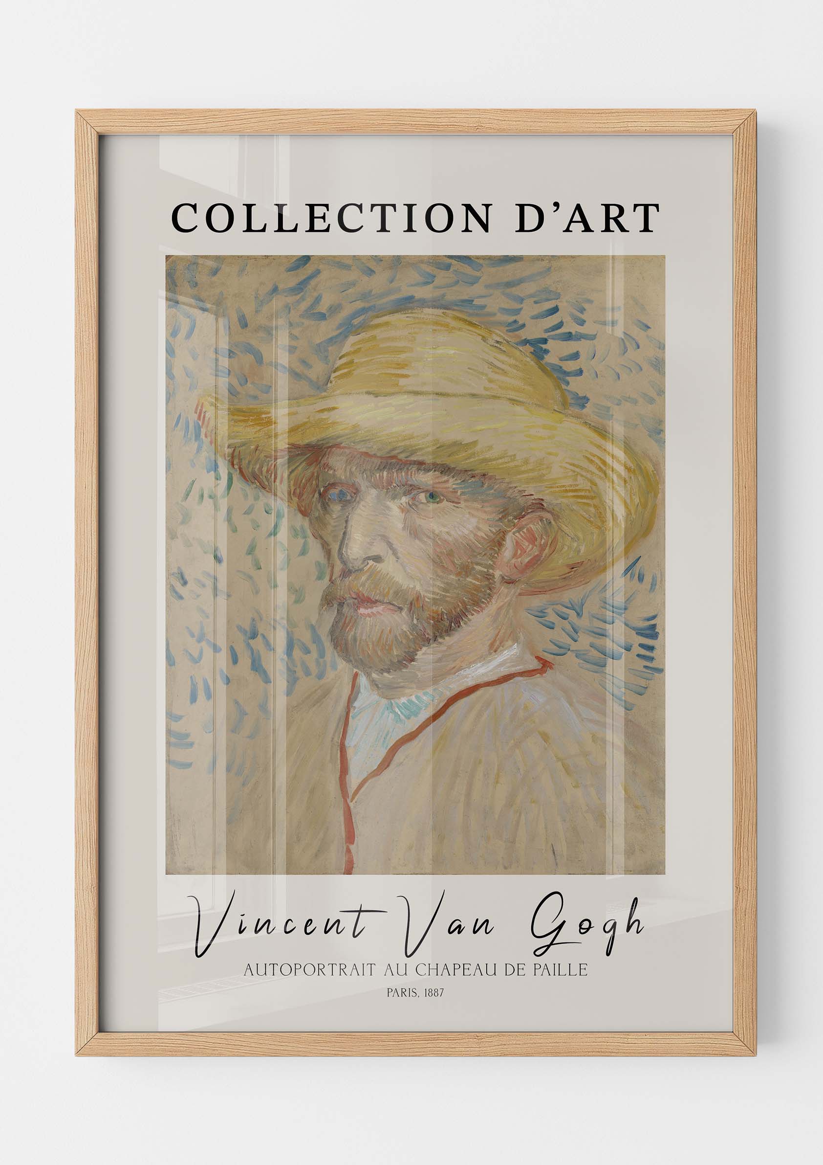 Vincent Van Gogh - Autoportrait au Chapeau de Paille
