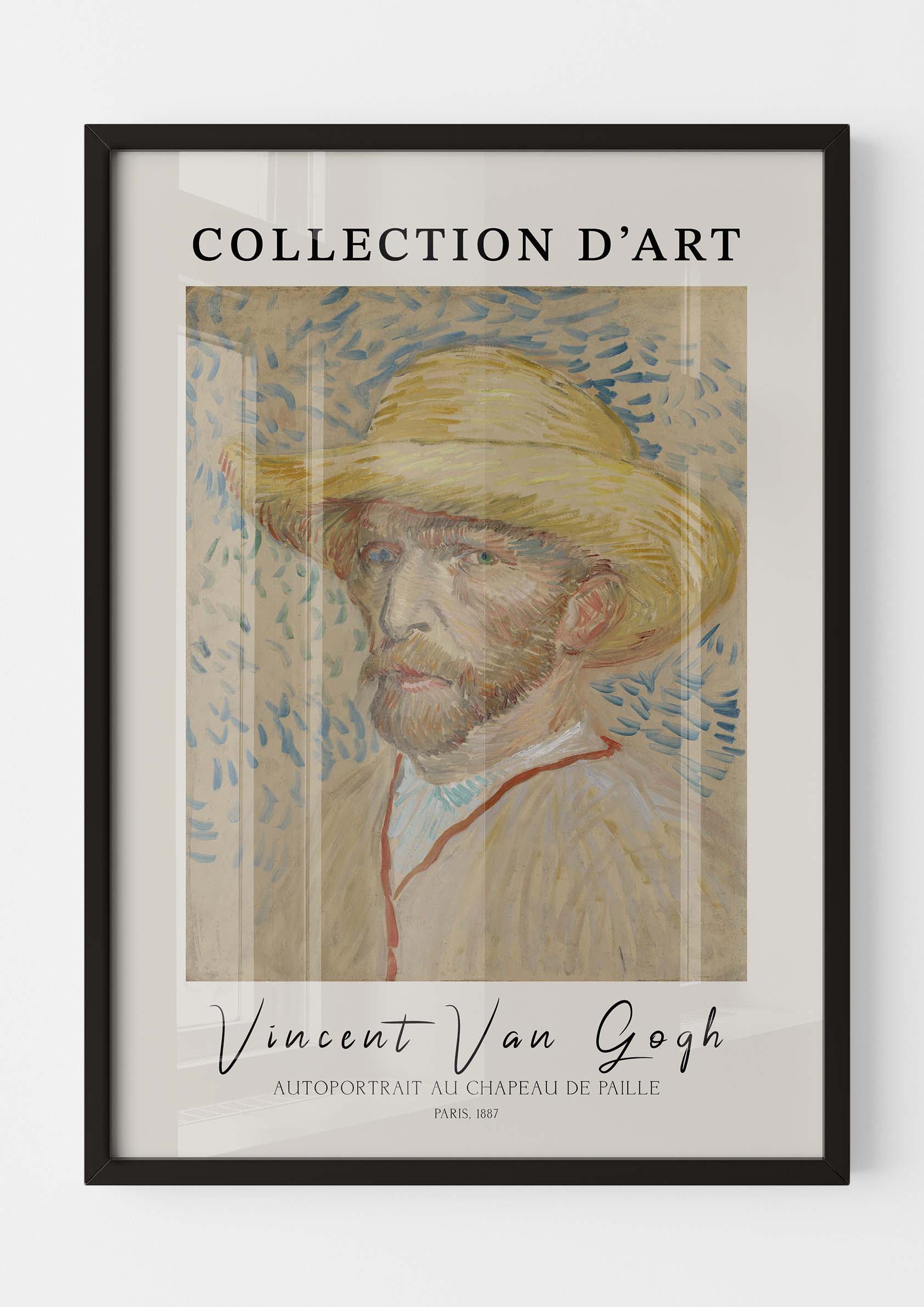 Vincent Van Gogh - Autoportrait au Chapeau de Paille