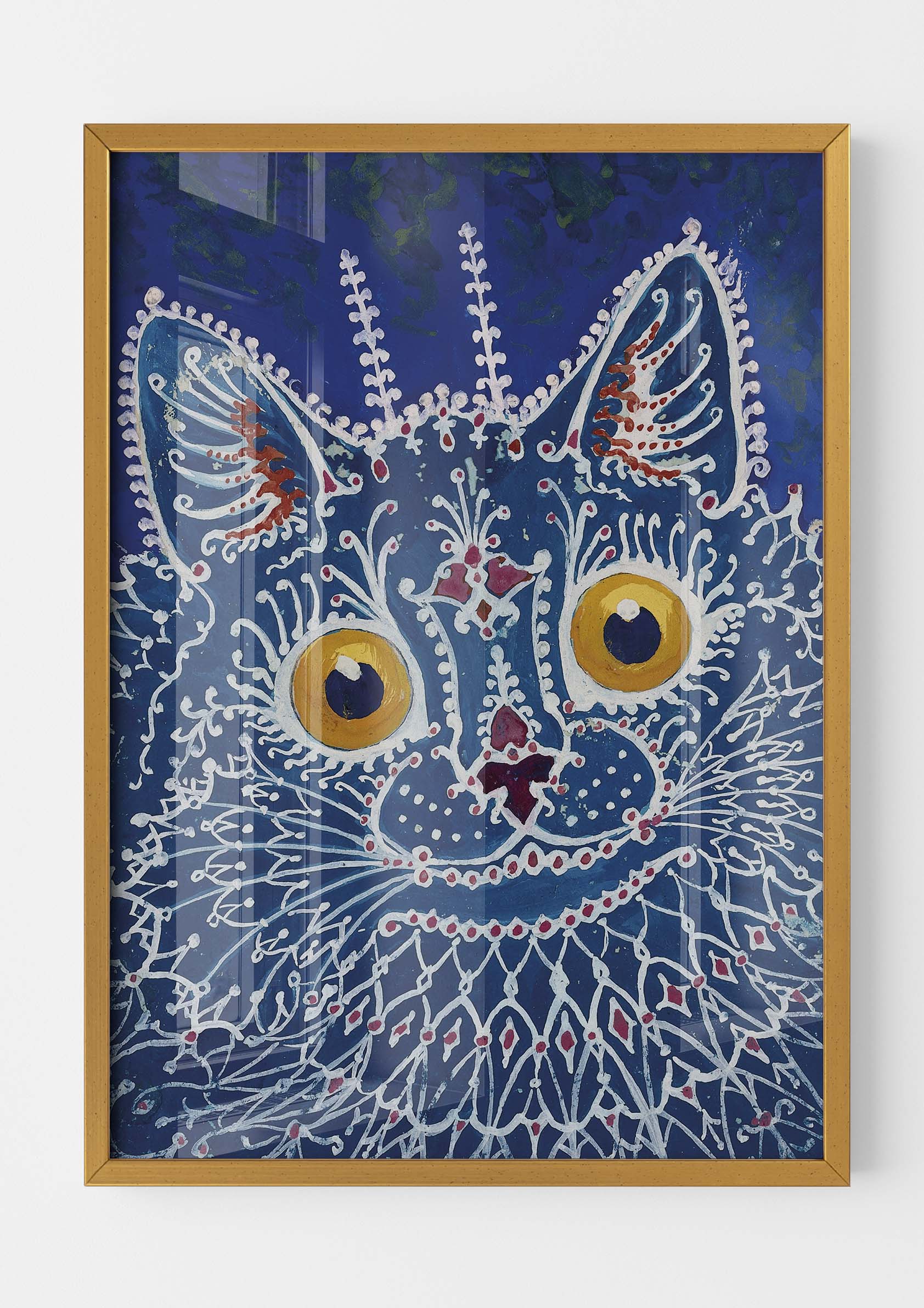 Louis Wain - A Cat in Gothic Style