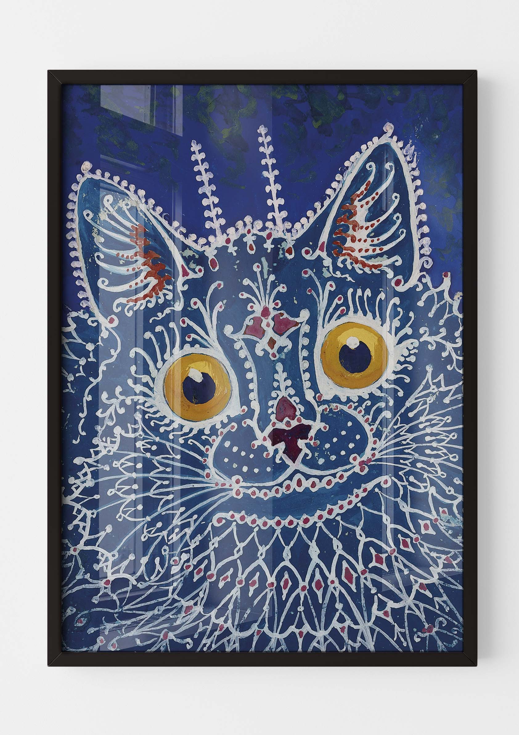 Louis Wain - A Cat in Gothic Style