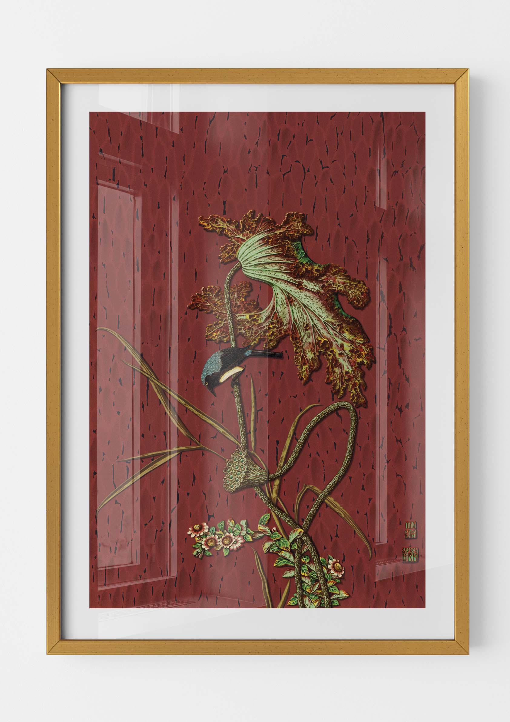 Bird on Leaf