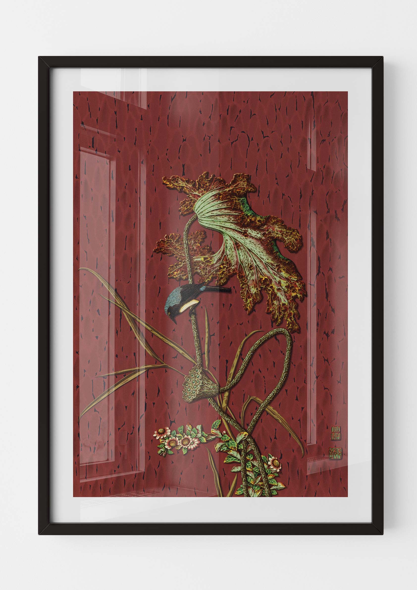 Bird on Leaf