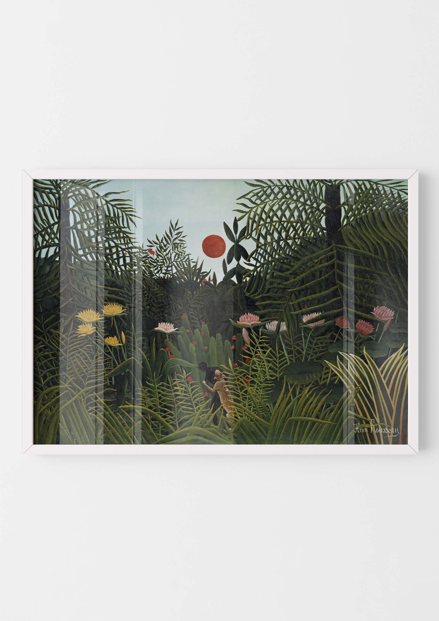 Henri Rousseau - Forêt Vierge au Soleil Couchant
