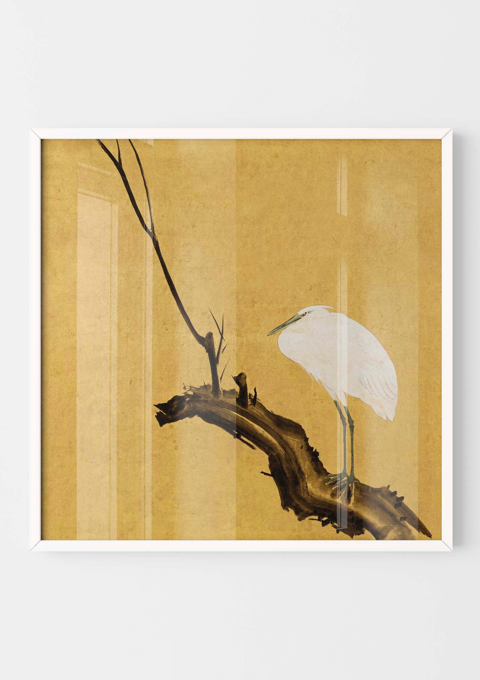 Maruyama Okyo - Heron on Willow Branch