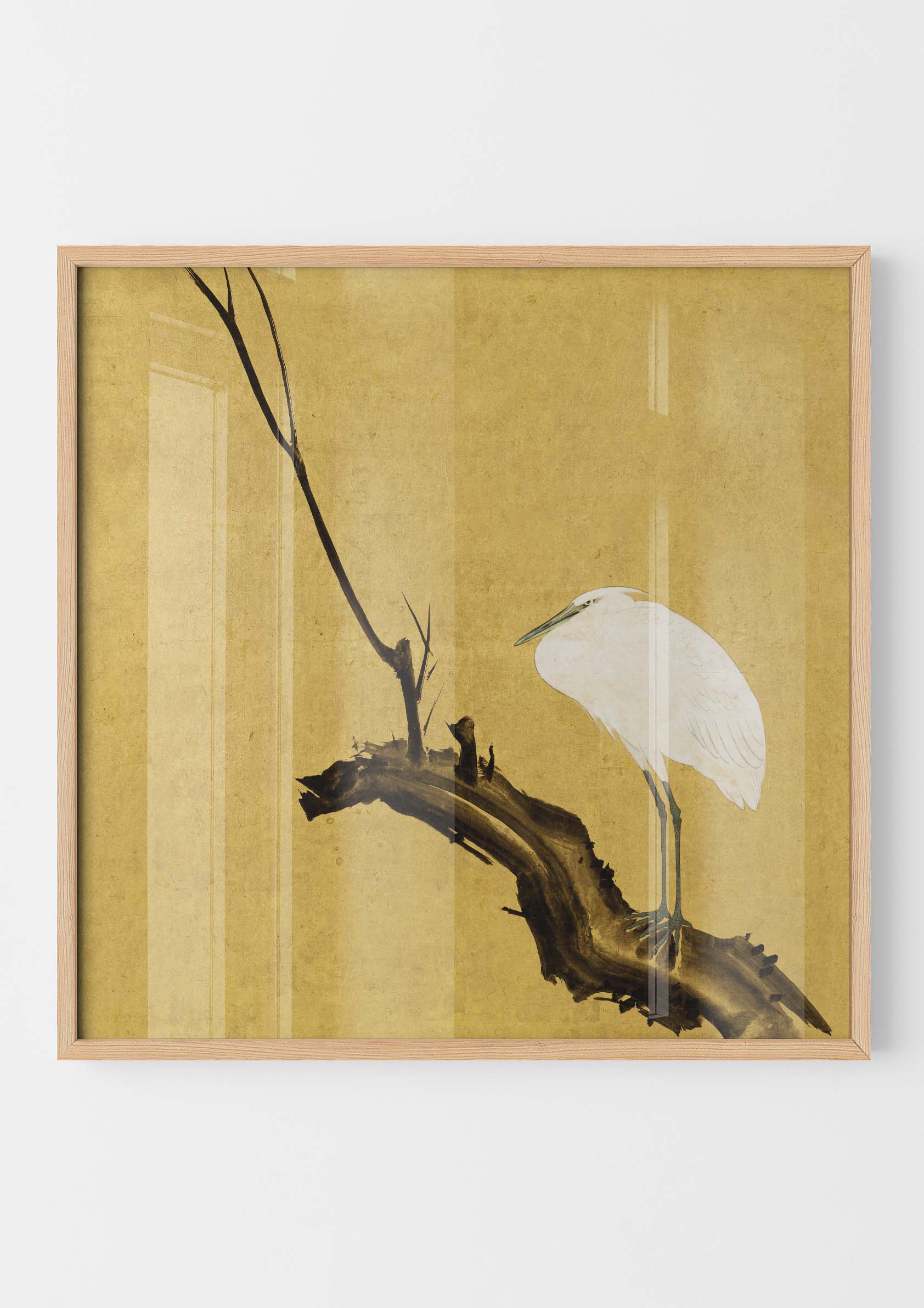 Maruyama Okyo - Heron on Willow Branch
