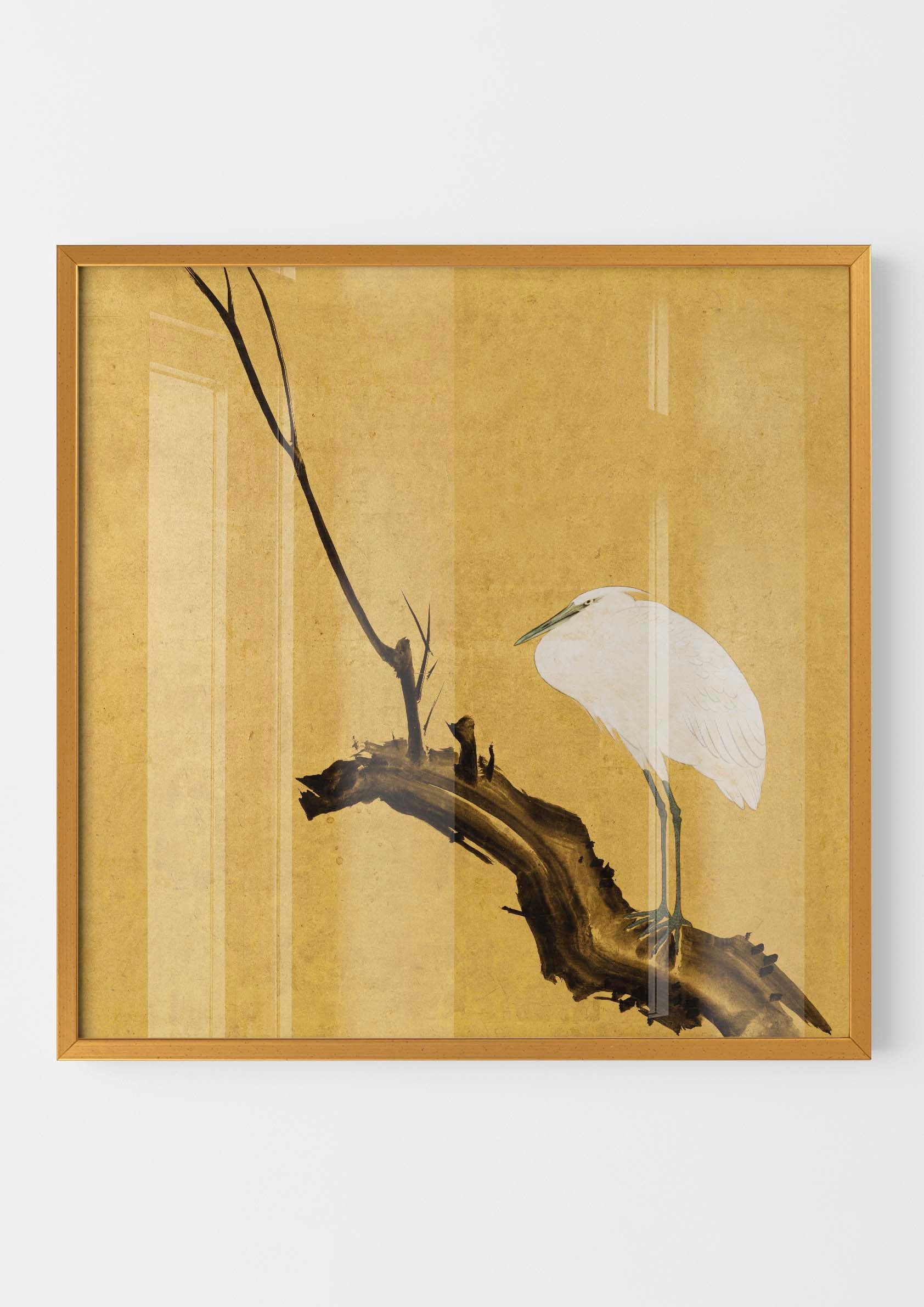 Maruyama Okyo - Heron on Willow Branch