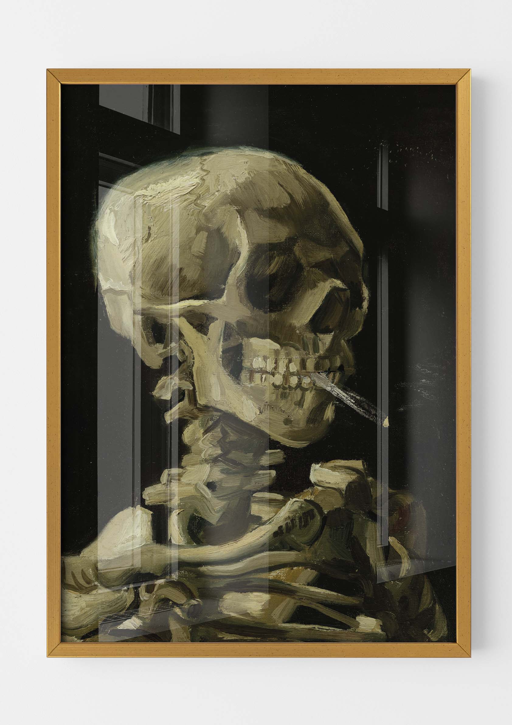Vincent Van Gogh - Head of a Skeleton with a Burning Cigarette