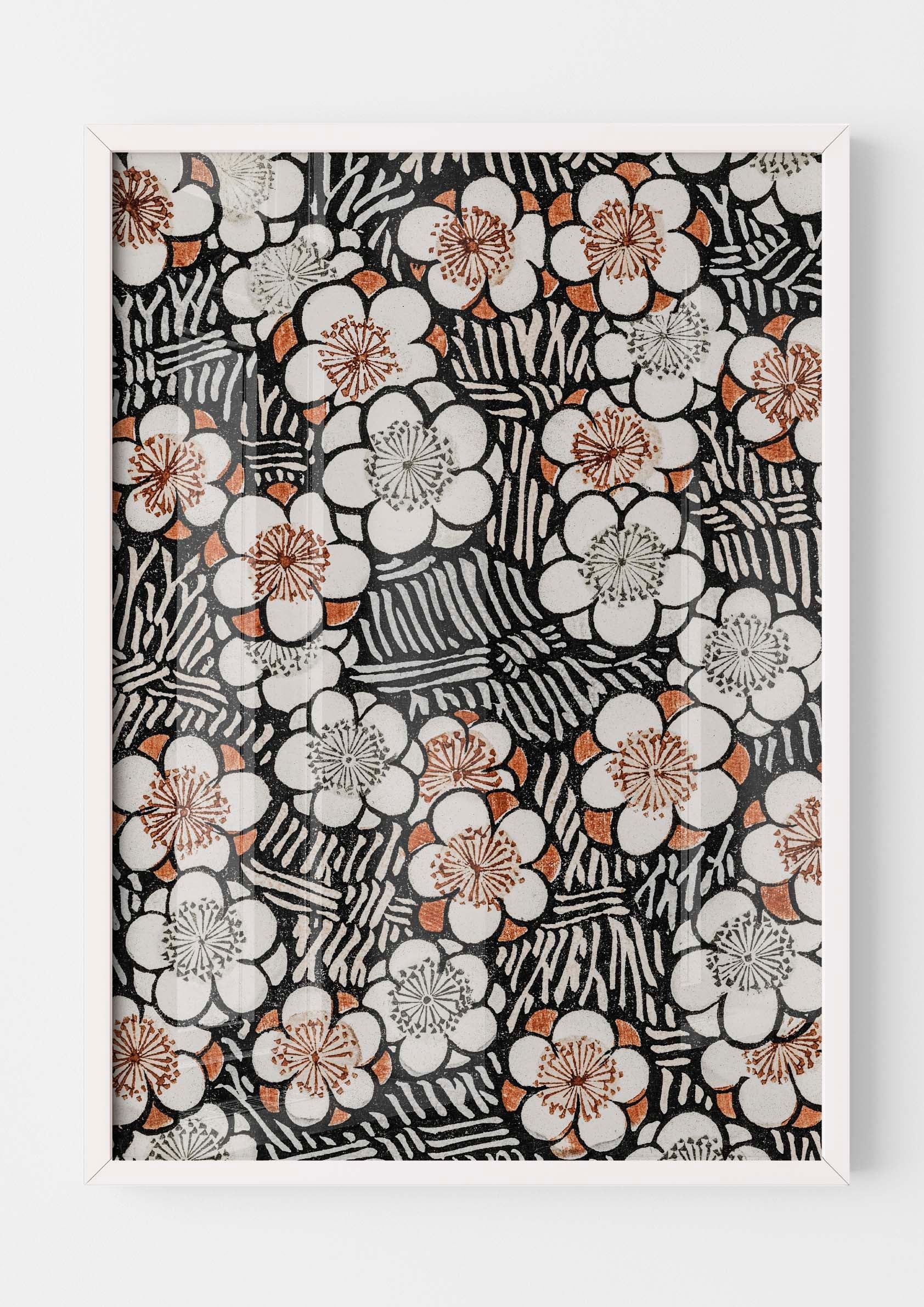 Japandi Floral Pattern