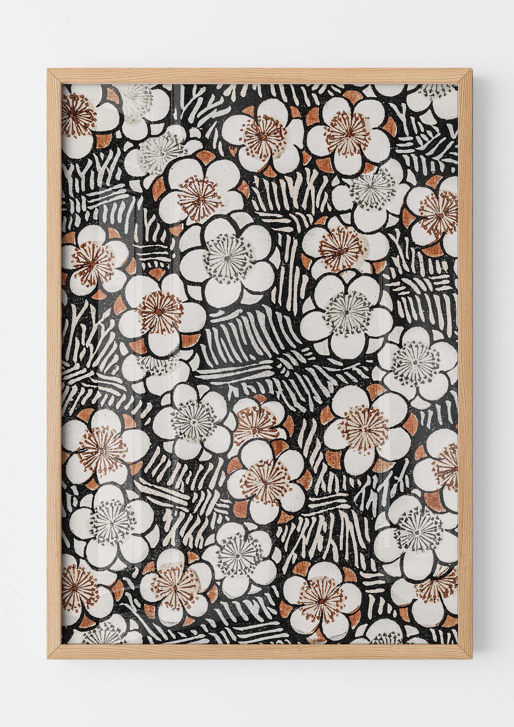 Japandi Floral Pattern