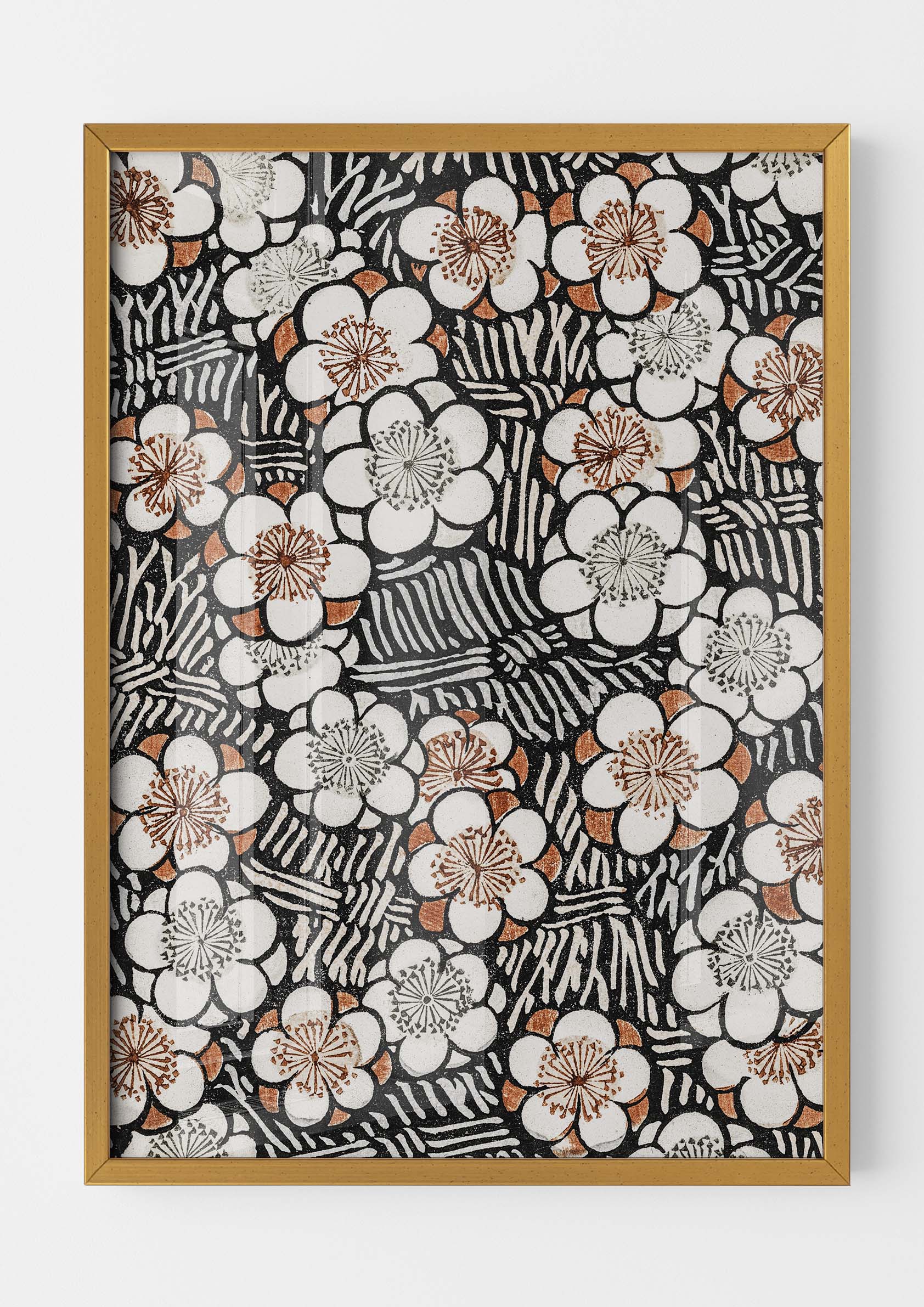 Japandi Floral Pattern