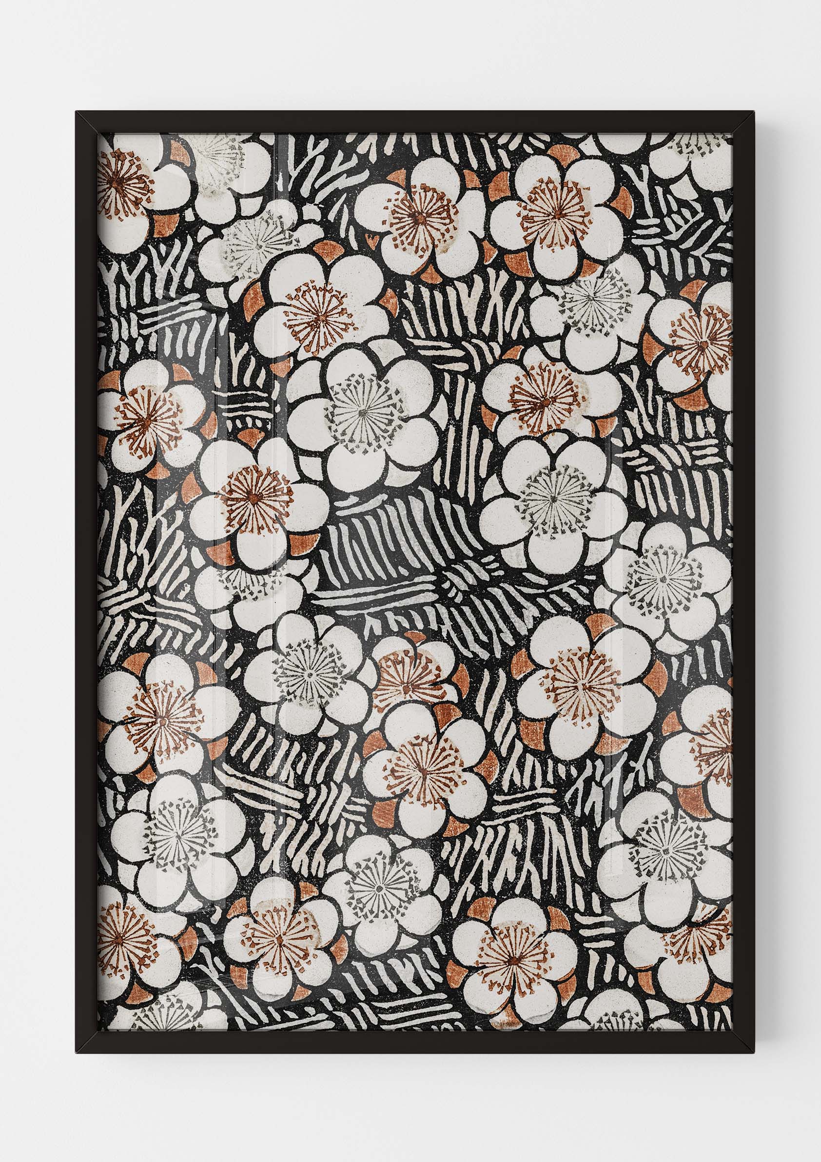 Japandi Floral Pattern