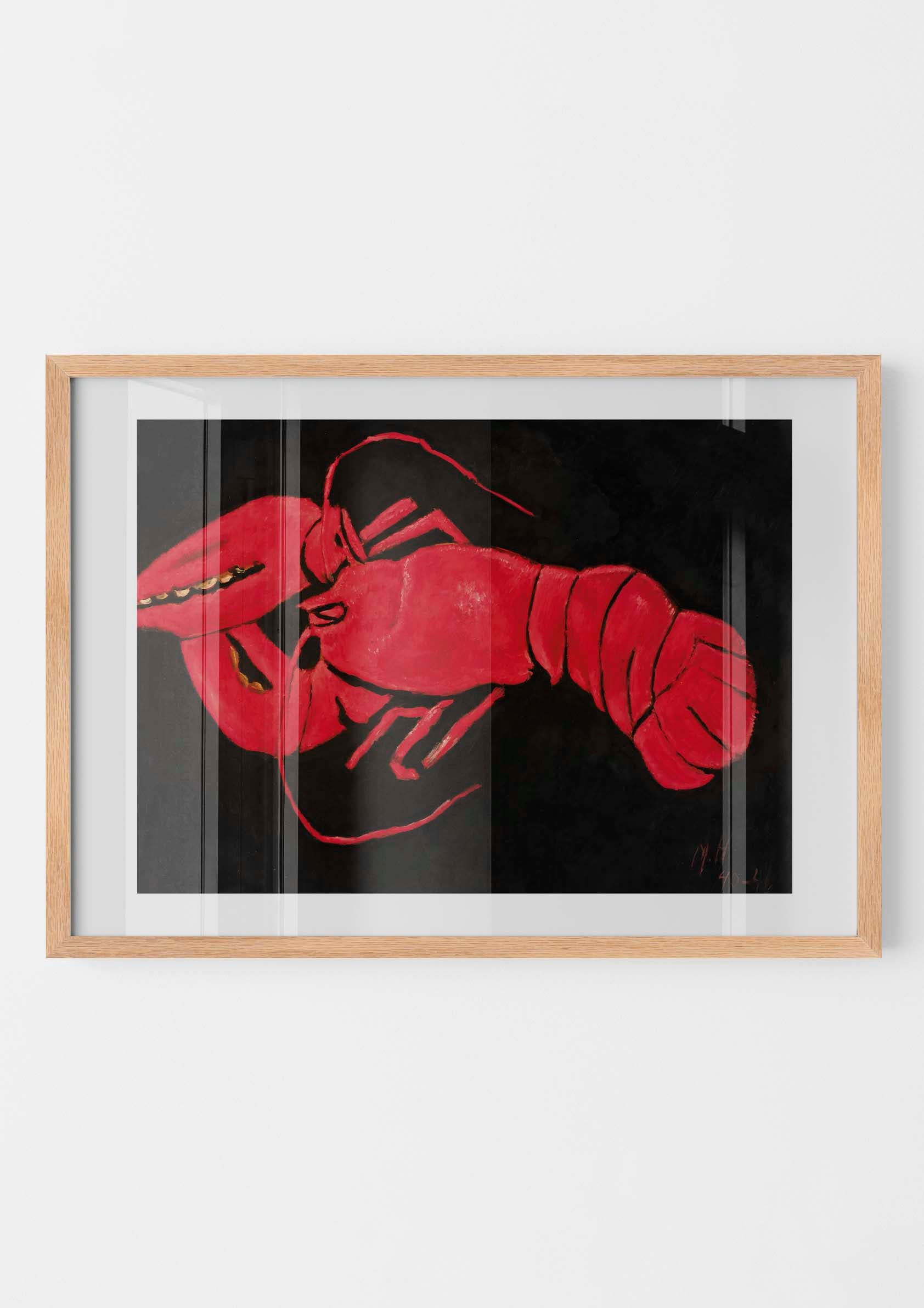Marsden Hartley - Lobster on Black Background