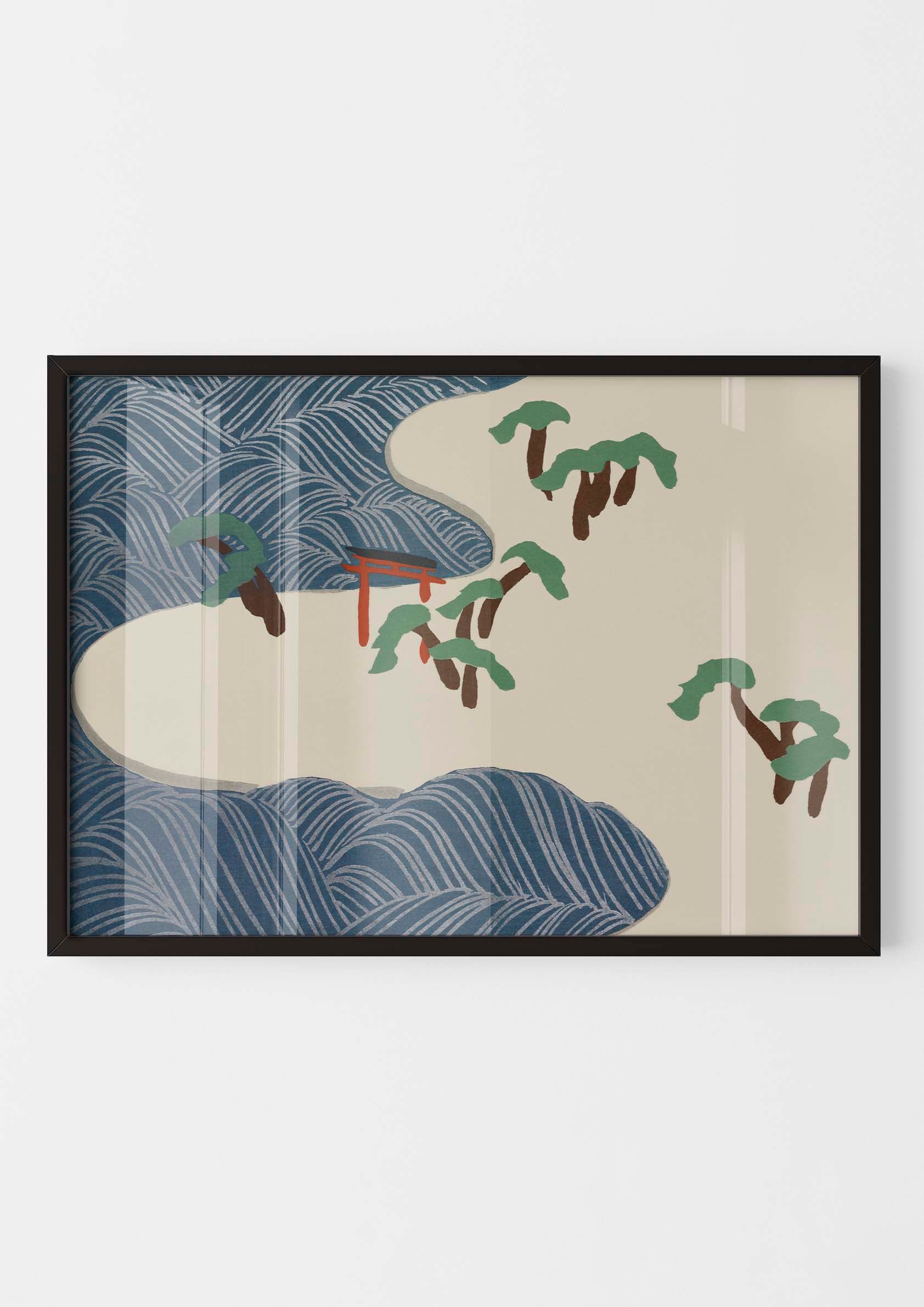 Kamisaka Sekka - Ocean Waves from Momoyogusa