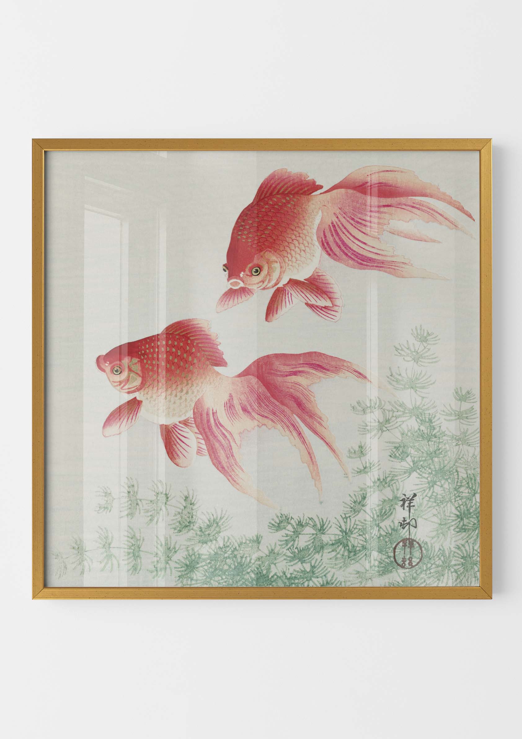 Ohara Koson - Two Veil Goldfish
