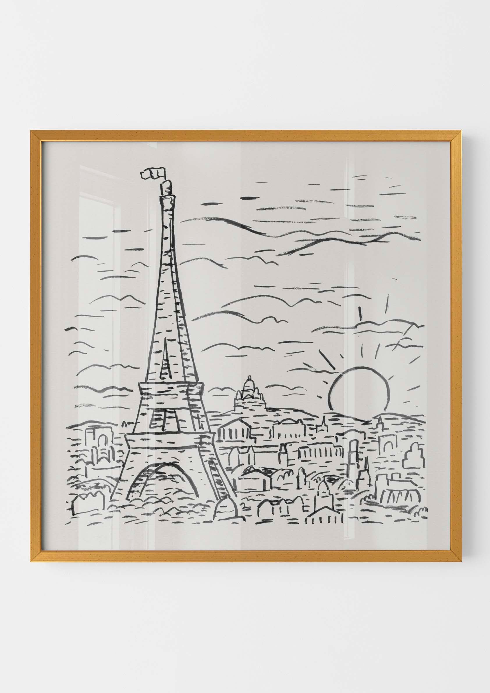 Leo Gestel - View of the Eiffel Tower in Paris