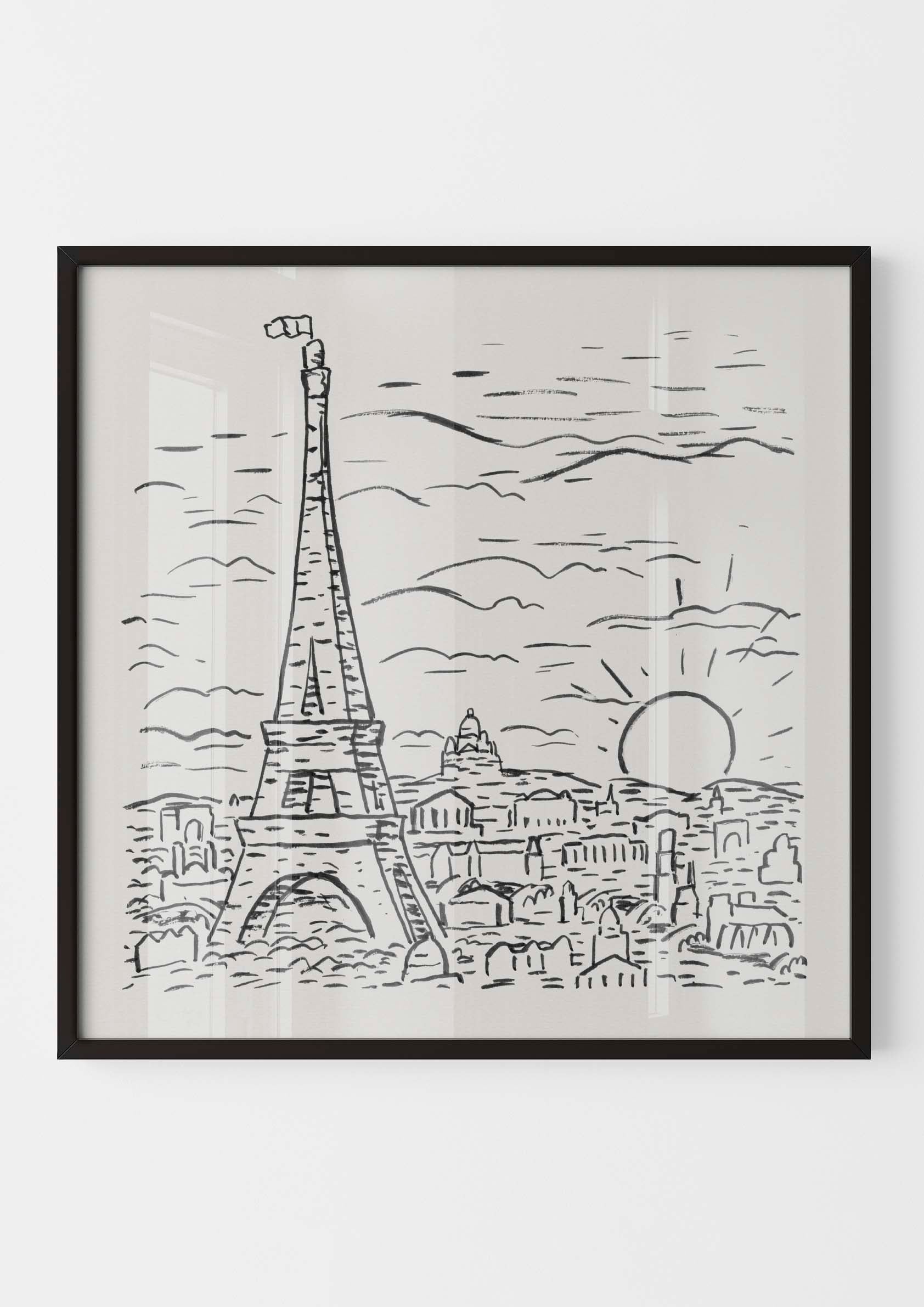 Leo Gestel - View of the Eiffel Tower in Paris