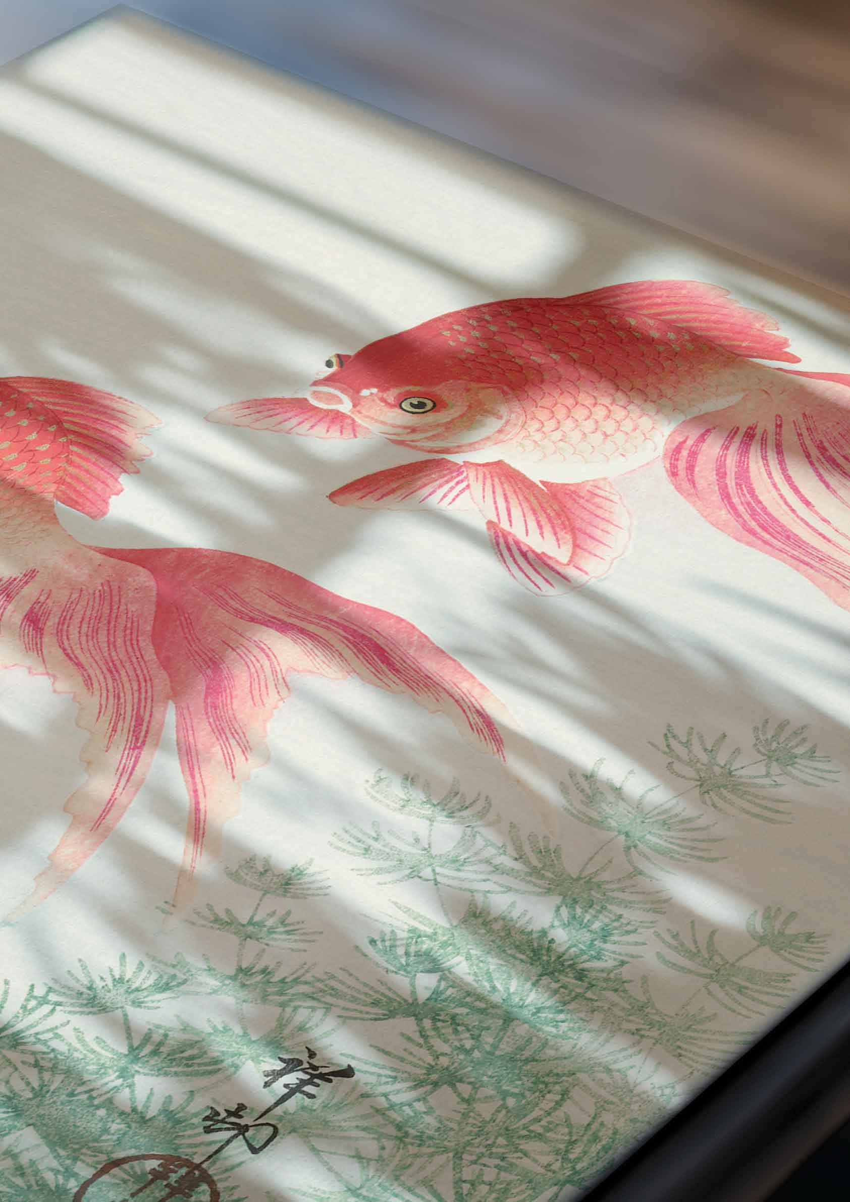 Ohara Koson - Two Veil Goldfish