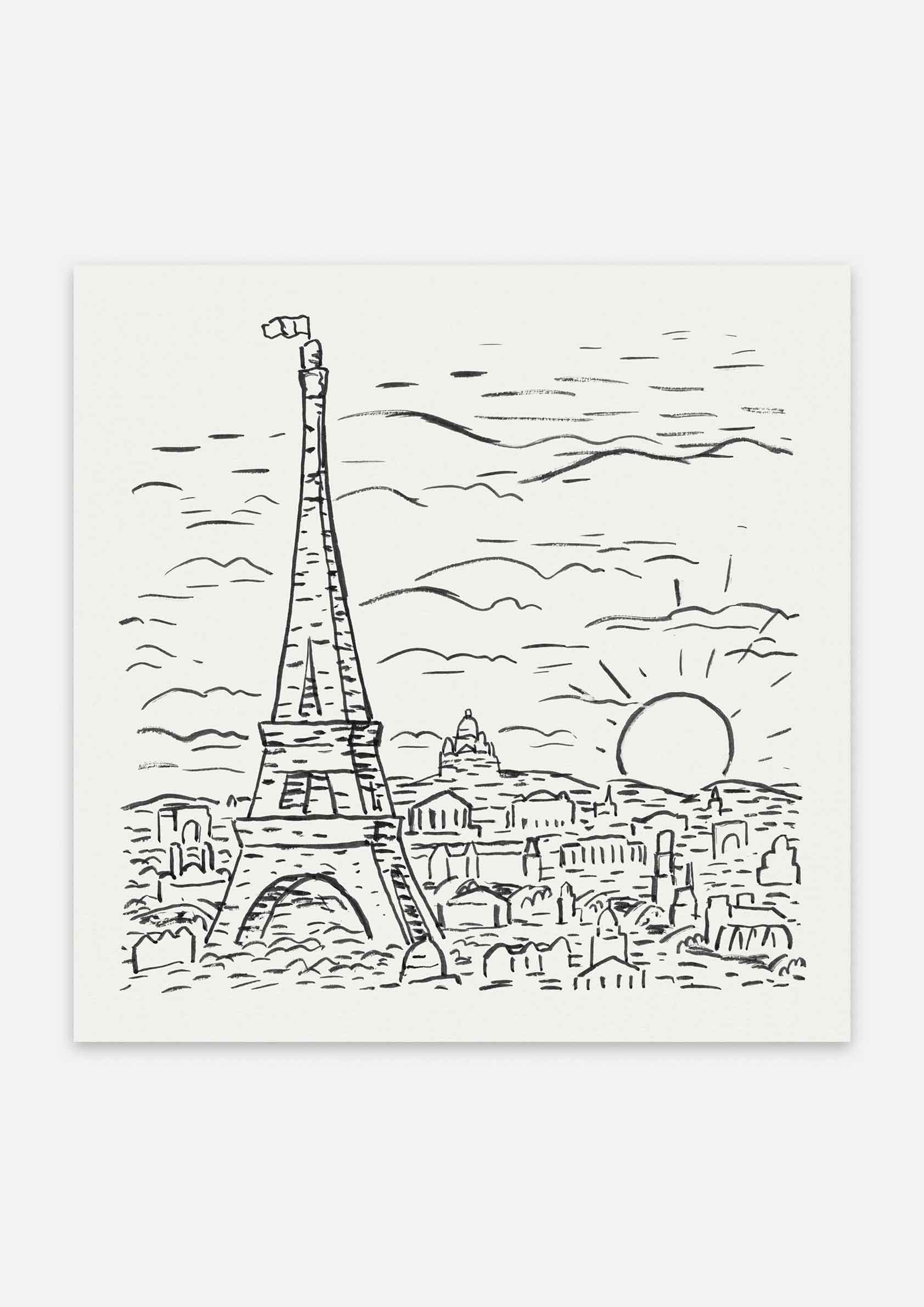 Leo Gestel - View of the Eiffel Tower in Paris