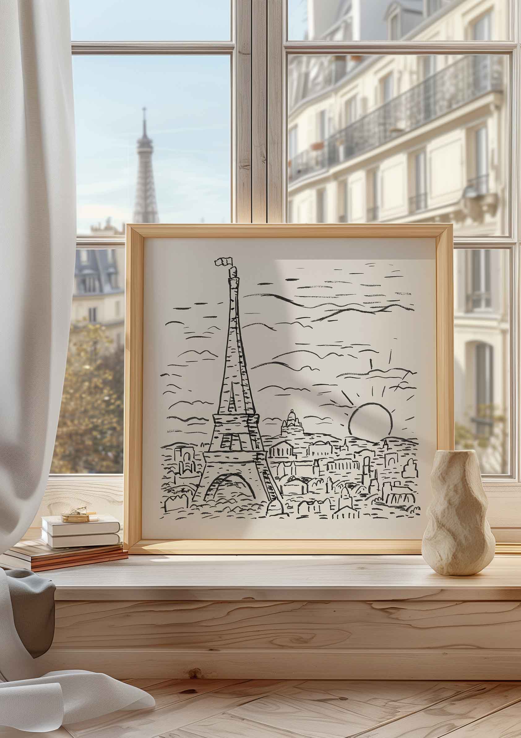 Leo Gestel - View of the Eiffel Tower in Paris