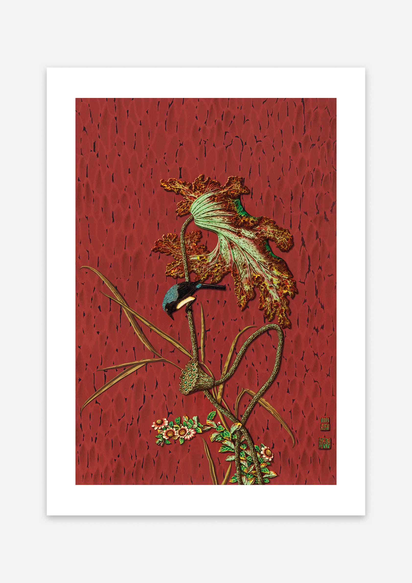 Bird on Leaf