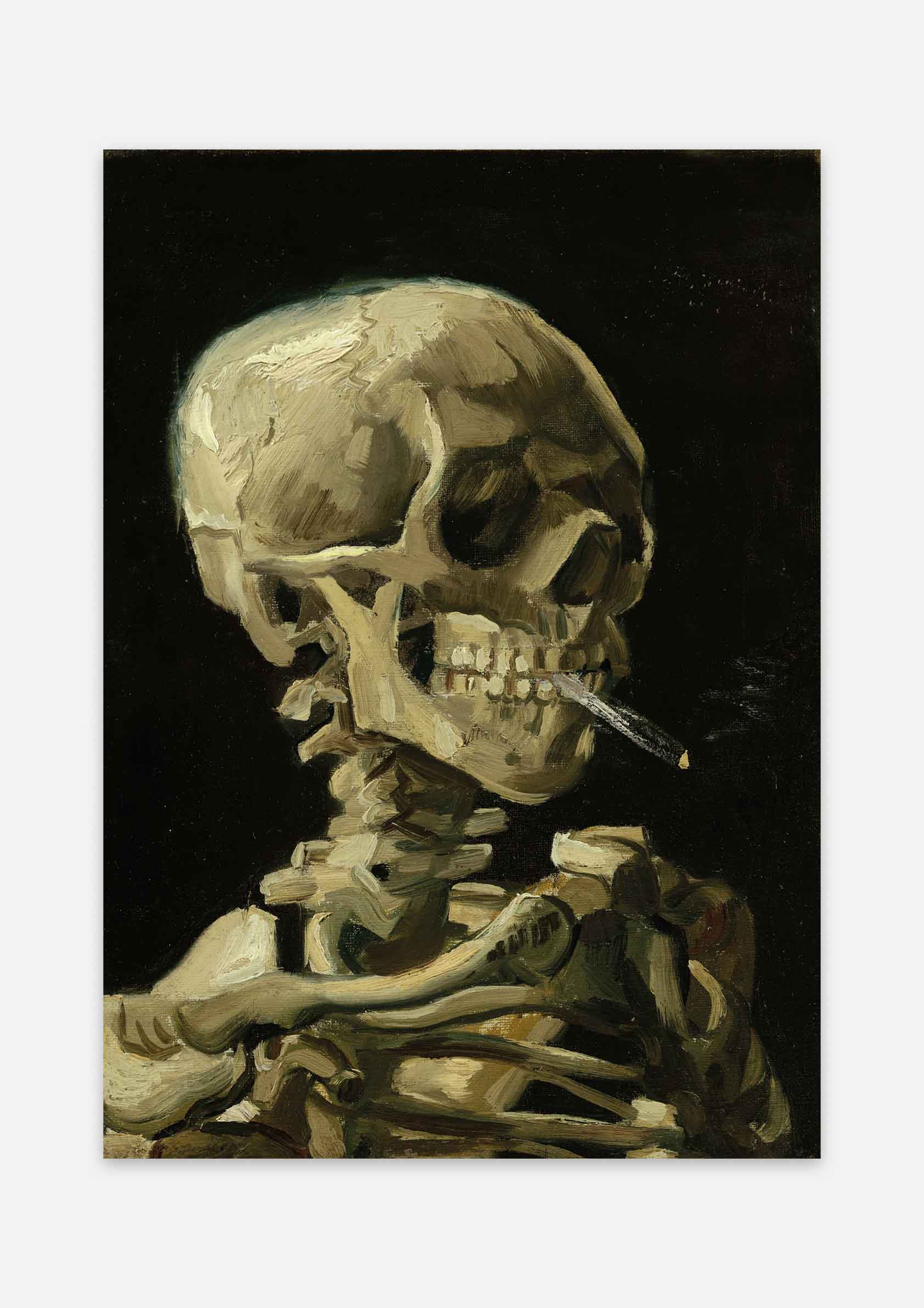 Vincent Van Gogh - Head of a Skeleton with a Burning Cigarette
