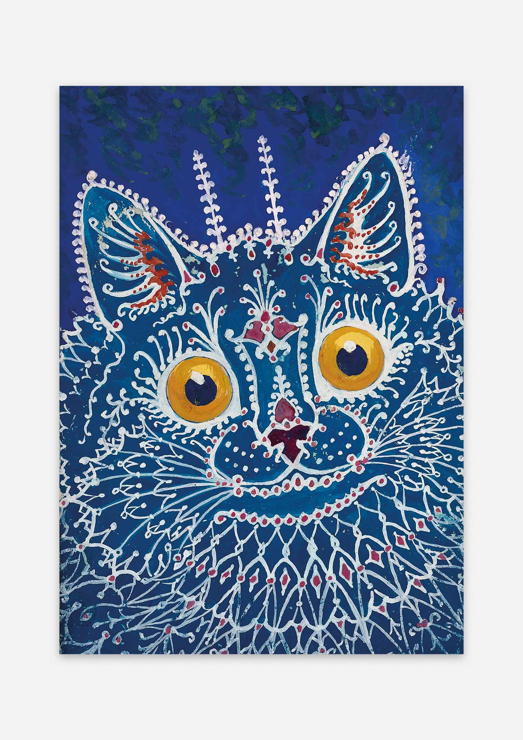 Louis Wain - A Cat in Gothic Style