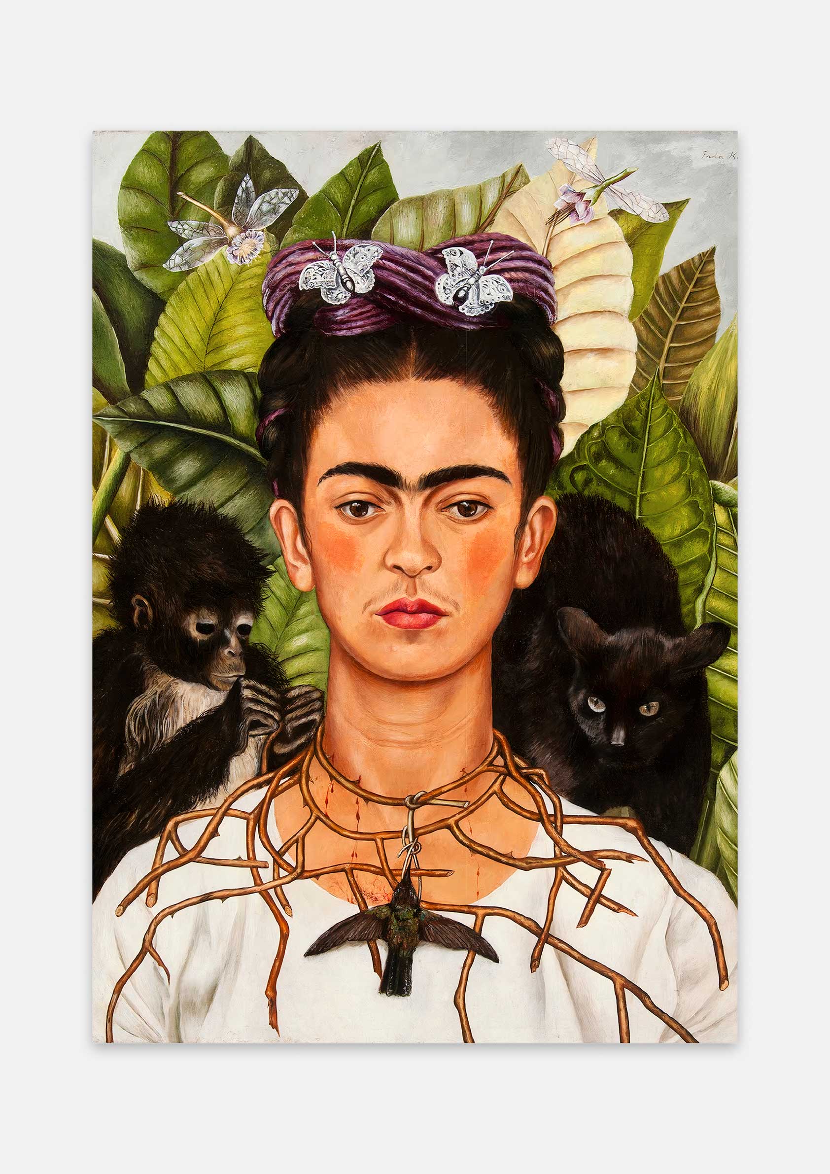 Frida Kahlo - Autoportrait au collier d'épines et colibri