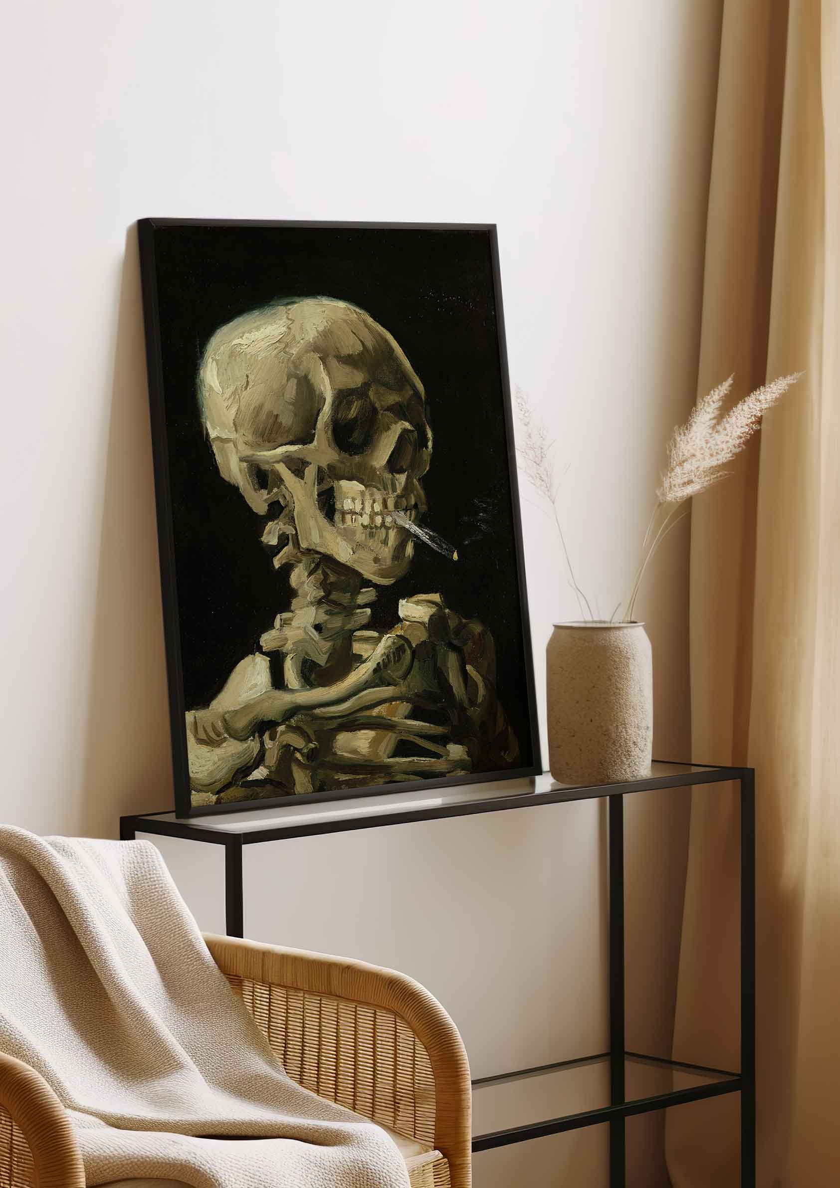 Vincent Van Gogh - Head of a Skeleton with a Burning Cigarette