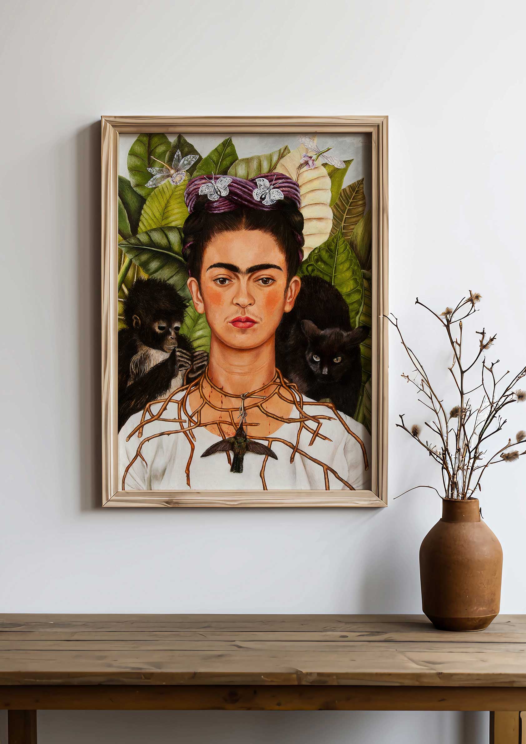 Frida Kahlo - Autoportrait au collier d'épines et colibri