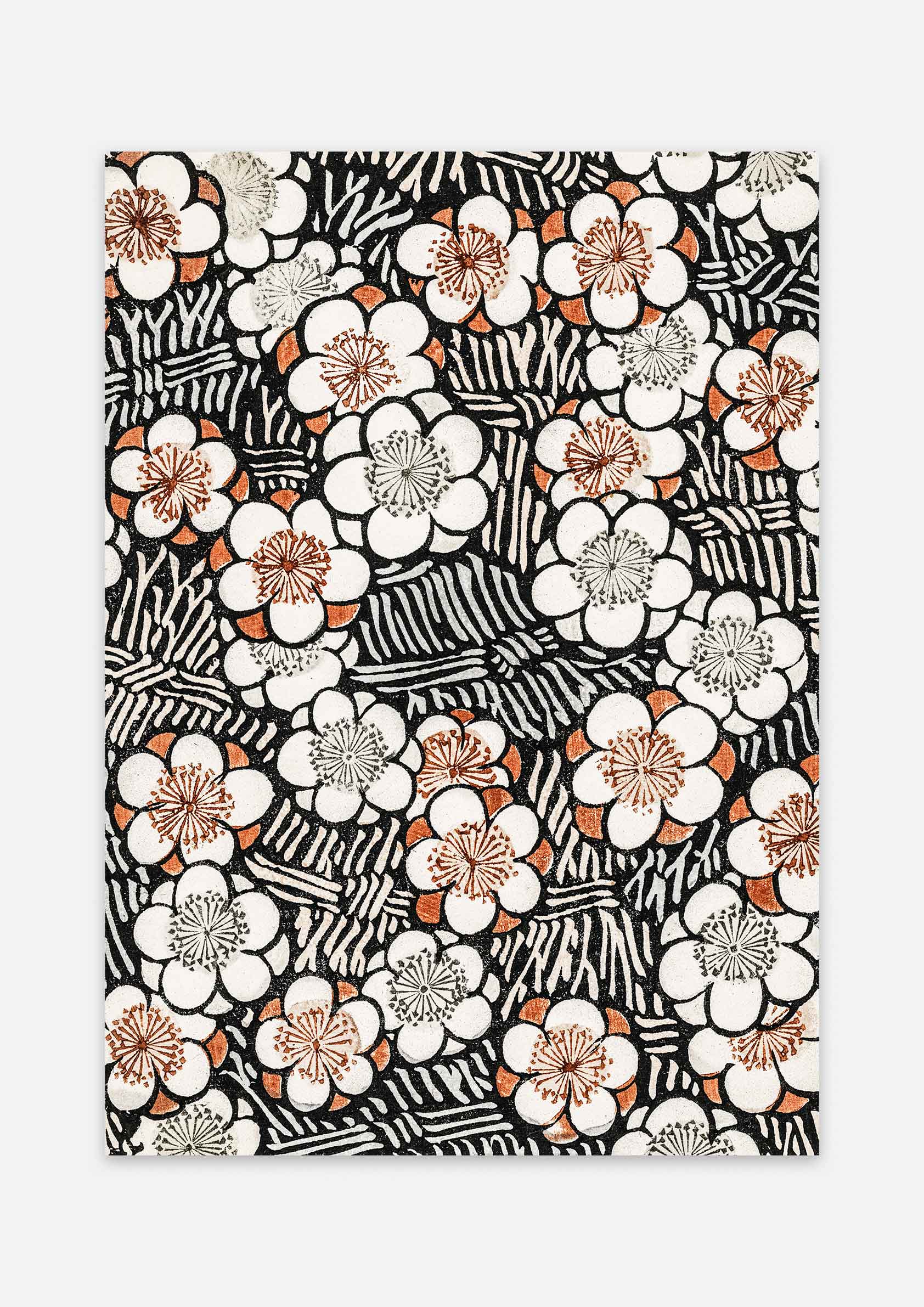 Japandi Floral Pattern