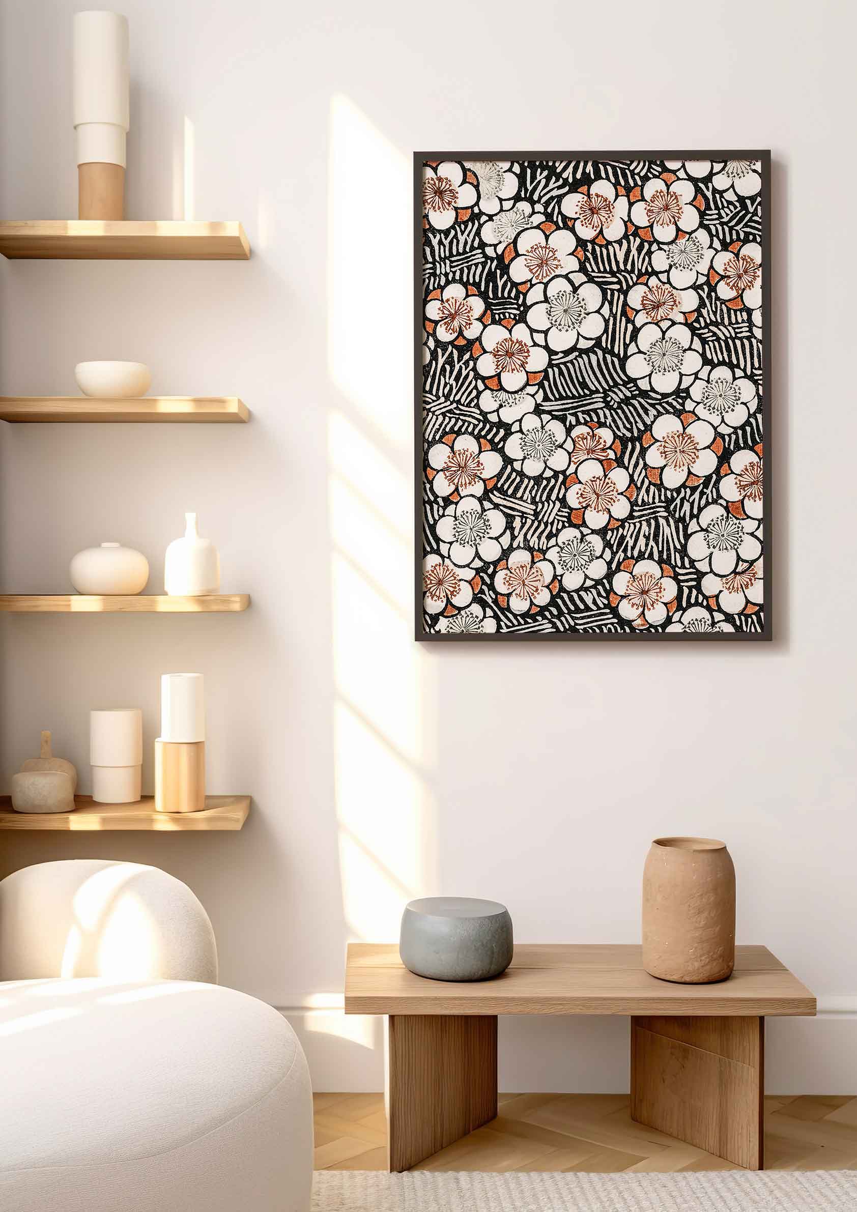Japandi Floral Pattern