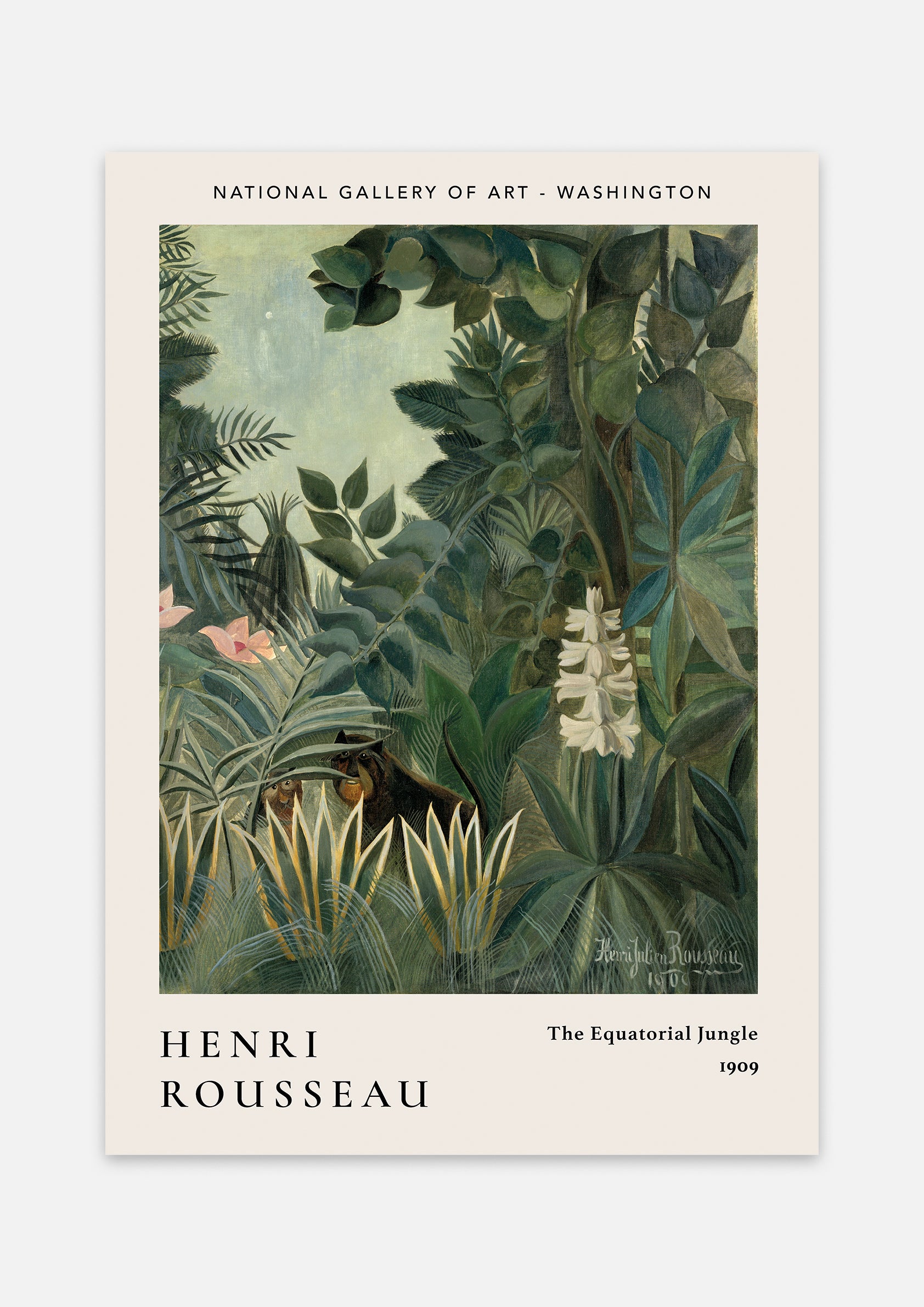 Henri Rousseau - The Equatorial Jungle