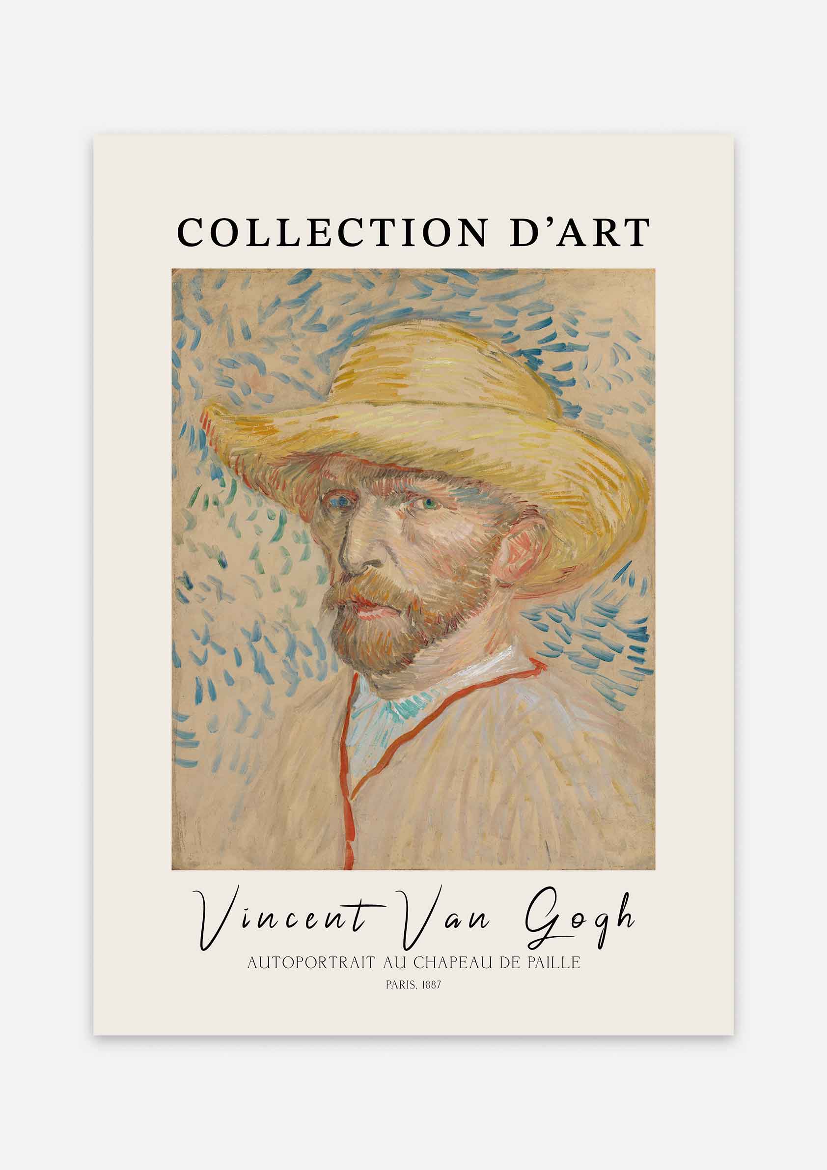 Vincent Van Gogh - Autoportrait au Chapeau de Paille